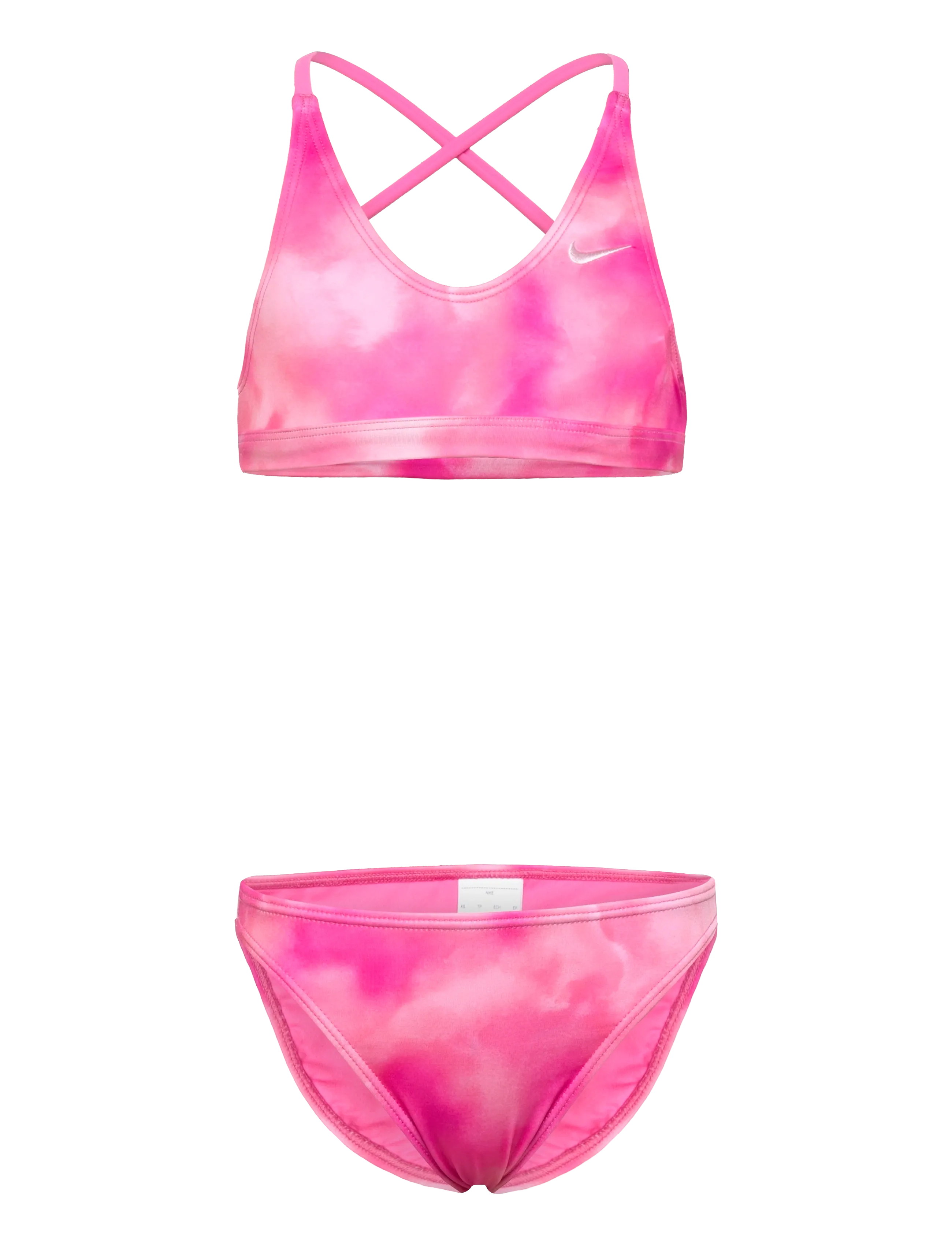 NIKE SWIM Nike Watercolour Lace Up Bikini Set - Badetoy - PINK GLOW / pink/rose