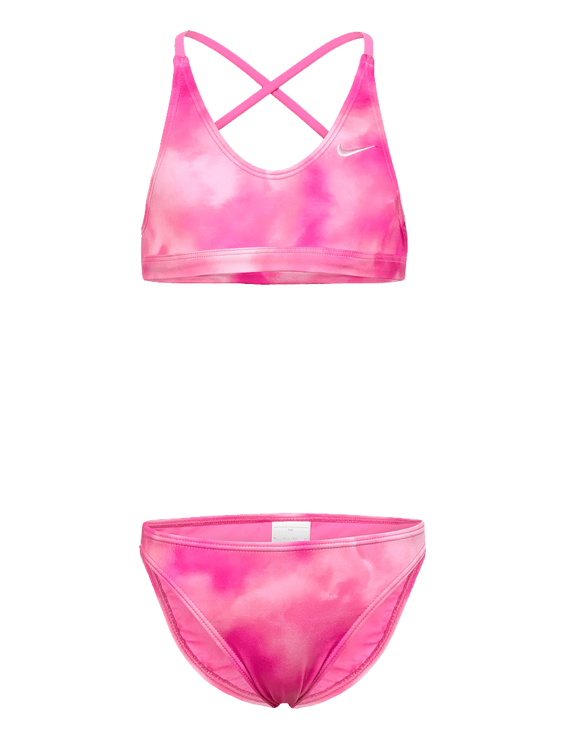 NIKE SWIM - Nike Watercolour Lace Up Bikini Set - bikinis - pink glow - 0