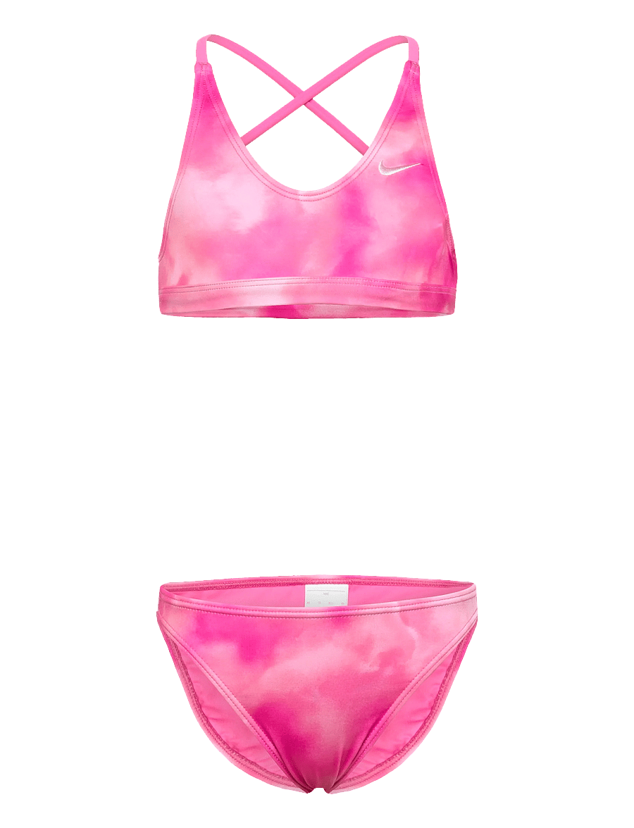 NIKE SWIM - Nike Watercolour Lace Up Bikini Set - pink glow - 0