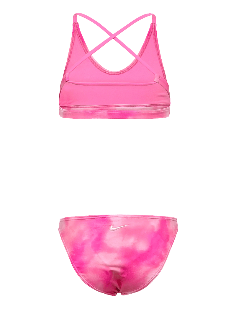 NIKE SWIM - Nike Watercolour Lace Up Bikini Set - bikinis - pink glow - 1