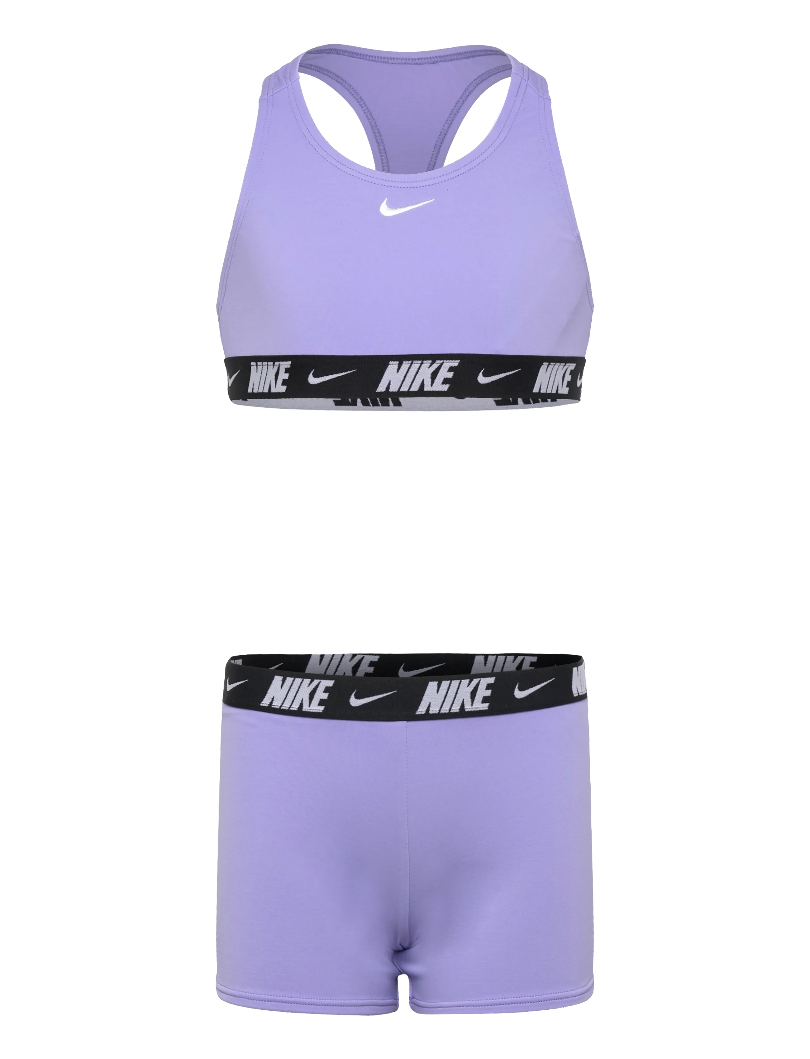 NIKE SWIM Nike Bikini & Short Set, 140-150, Sport, Lila - Bikinis, Kinder