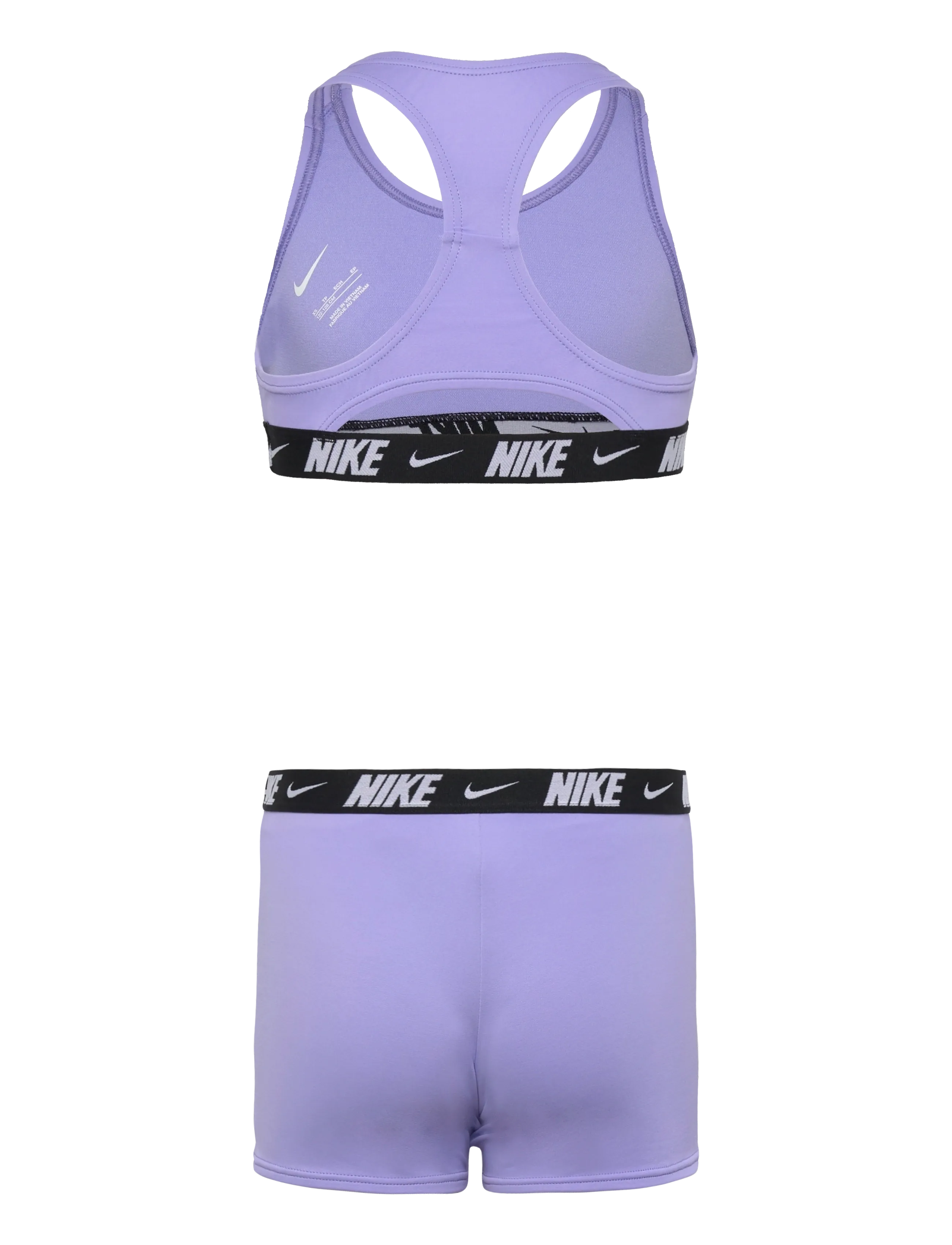 NIKE SWIM - Nike Logo Tape Racerback Bikini & Short Set - bikinier - light thistle - 1