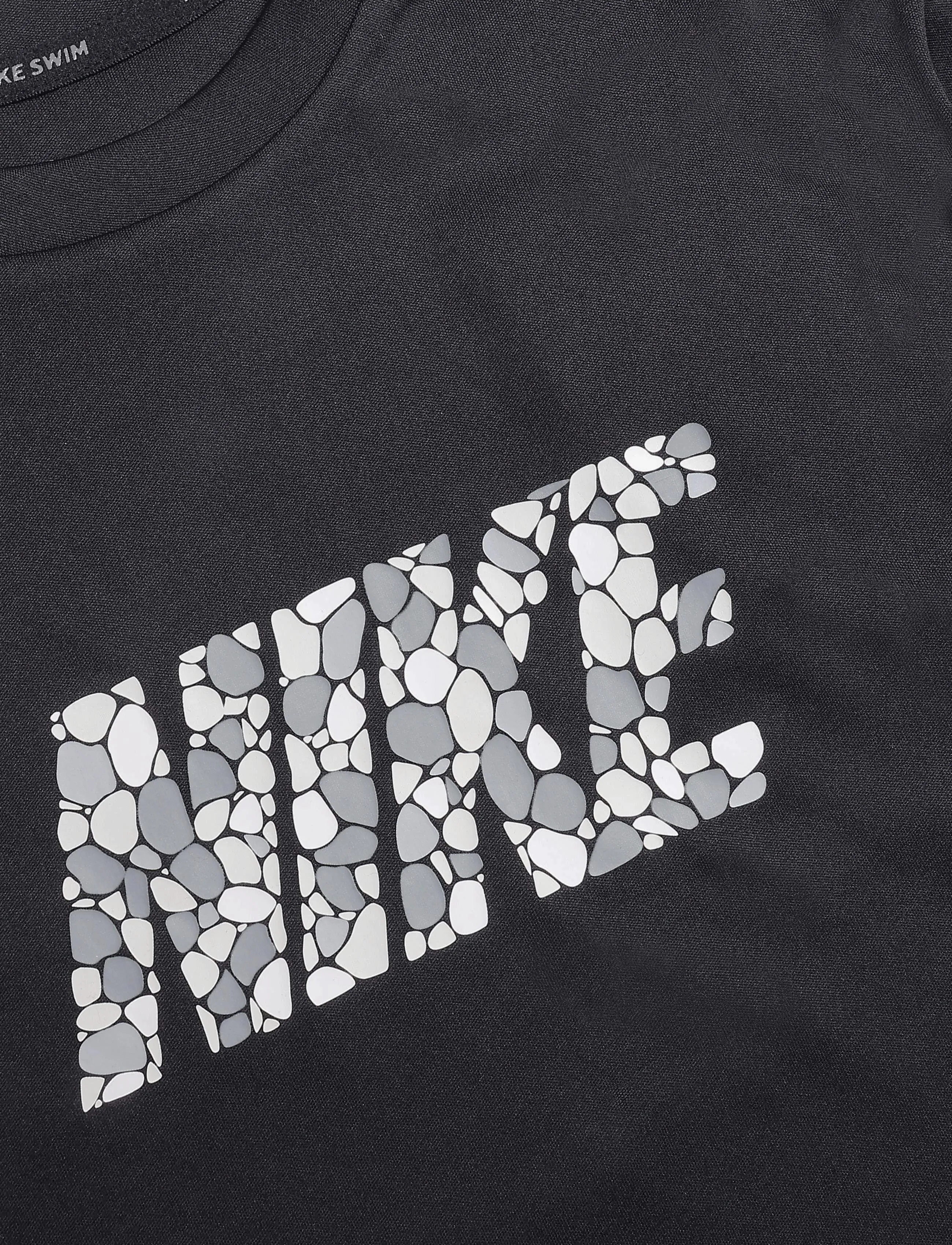NIKE SWIM - Nike Pebble Graphic LS Hydroguard - badtoppar - black - 2