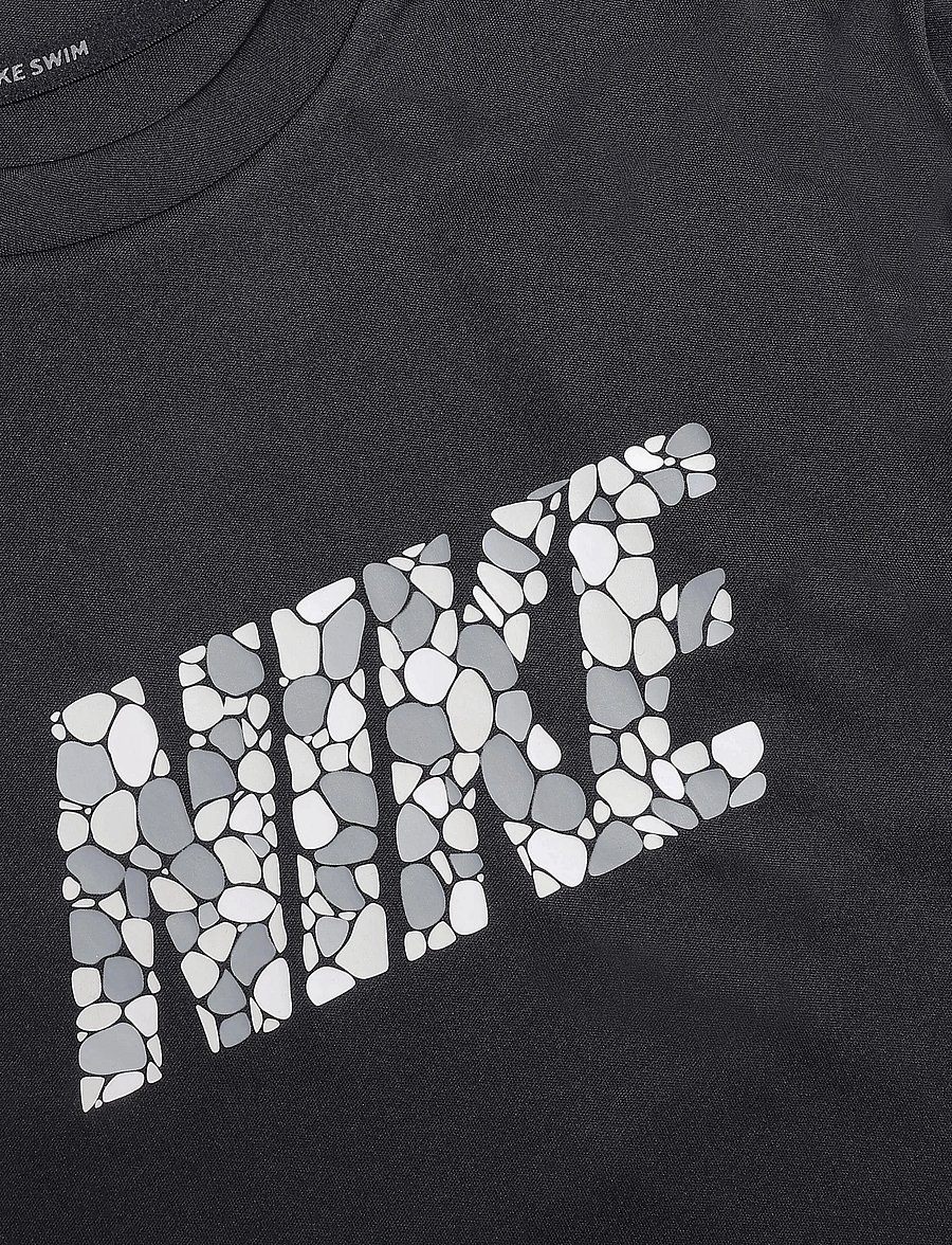 NIKE SWIM - Nike Pebble Graphic LS Hydroguard - badtoppar - black - 2