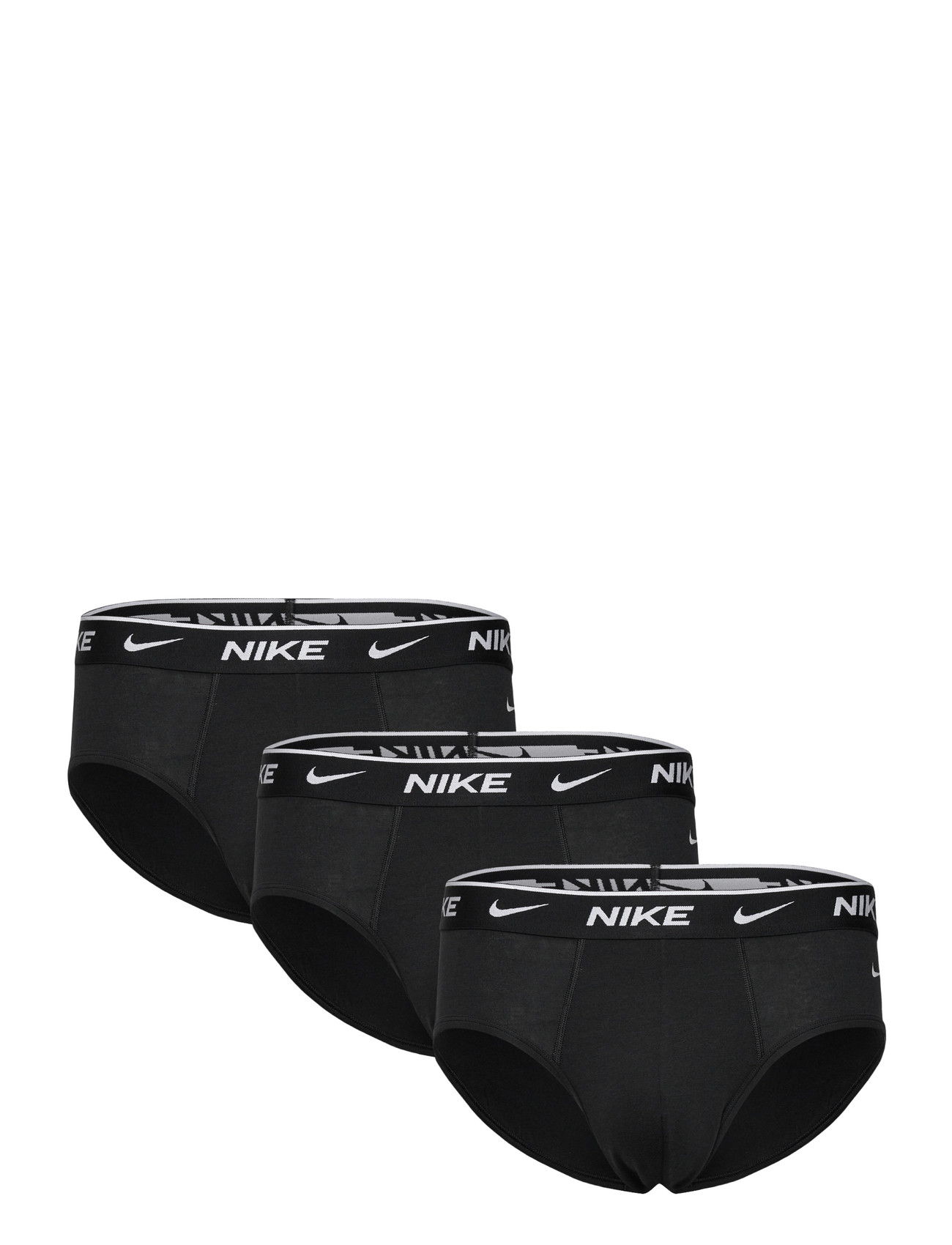 NIKE Underwear Cotton Stretch Brief 3Pk - Black - XS