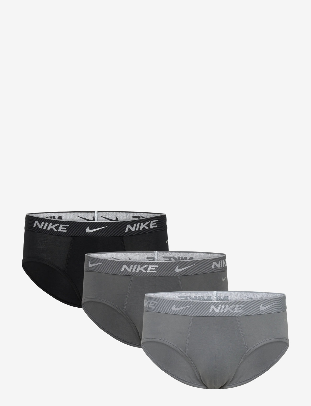 NIKE Underwear - BRIEF 3PK - unterwäsche - blk/irn gry/cool gry h shn txtrd wb - 0
