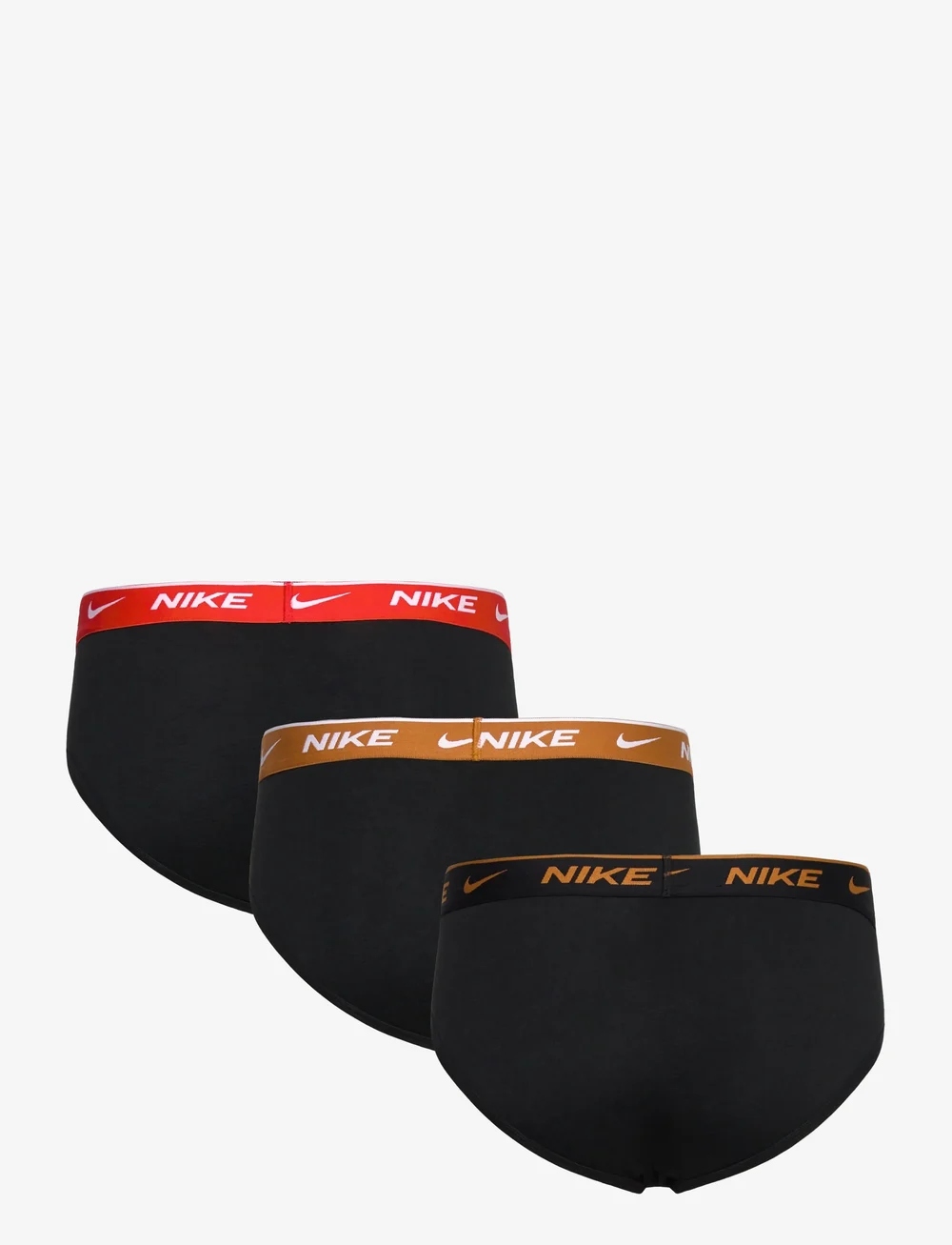 NIKE Underwear - BRIEF 3PK - unterwäsche - blk light crimsn/desrt ochre/blk wb - 1