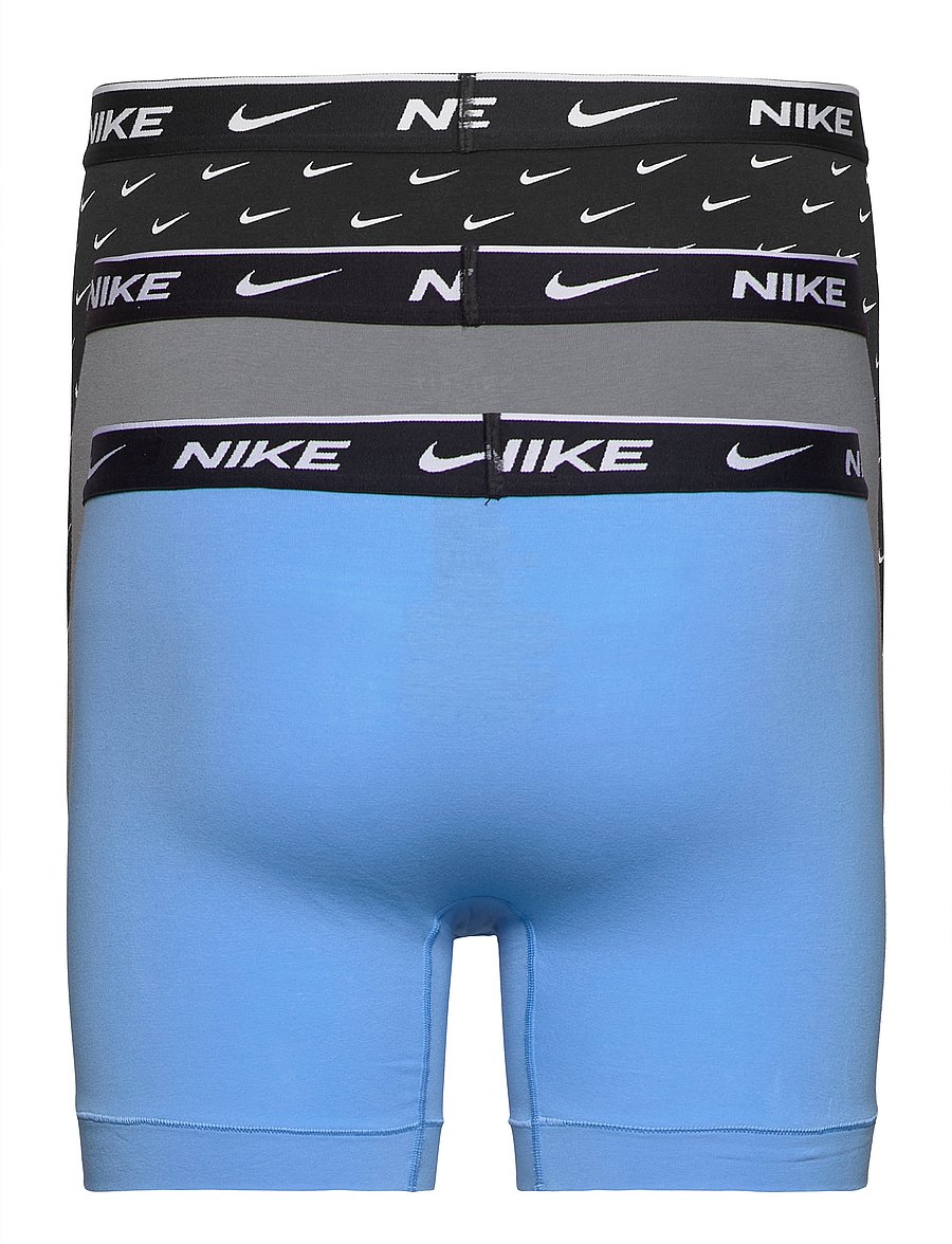NIKE Underwear - BOXER BRIEF 3PK - boxershorts - swoosh print cool grey university b - 1