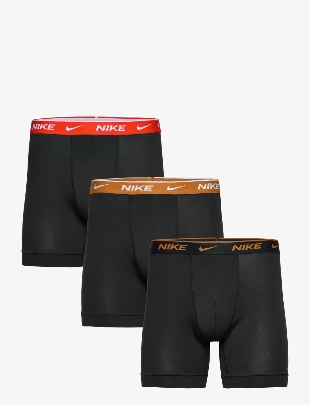 NIKE Underwear - BOXER BRIEF 3PK - boxer briefs - blk light crimsn/desrt ochre/blk wb - 0