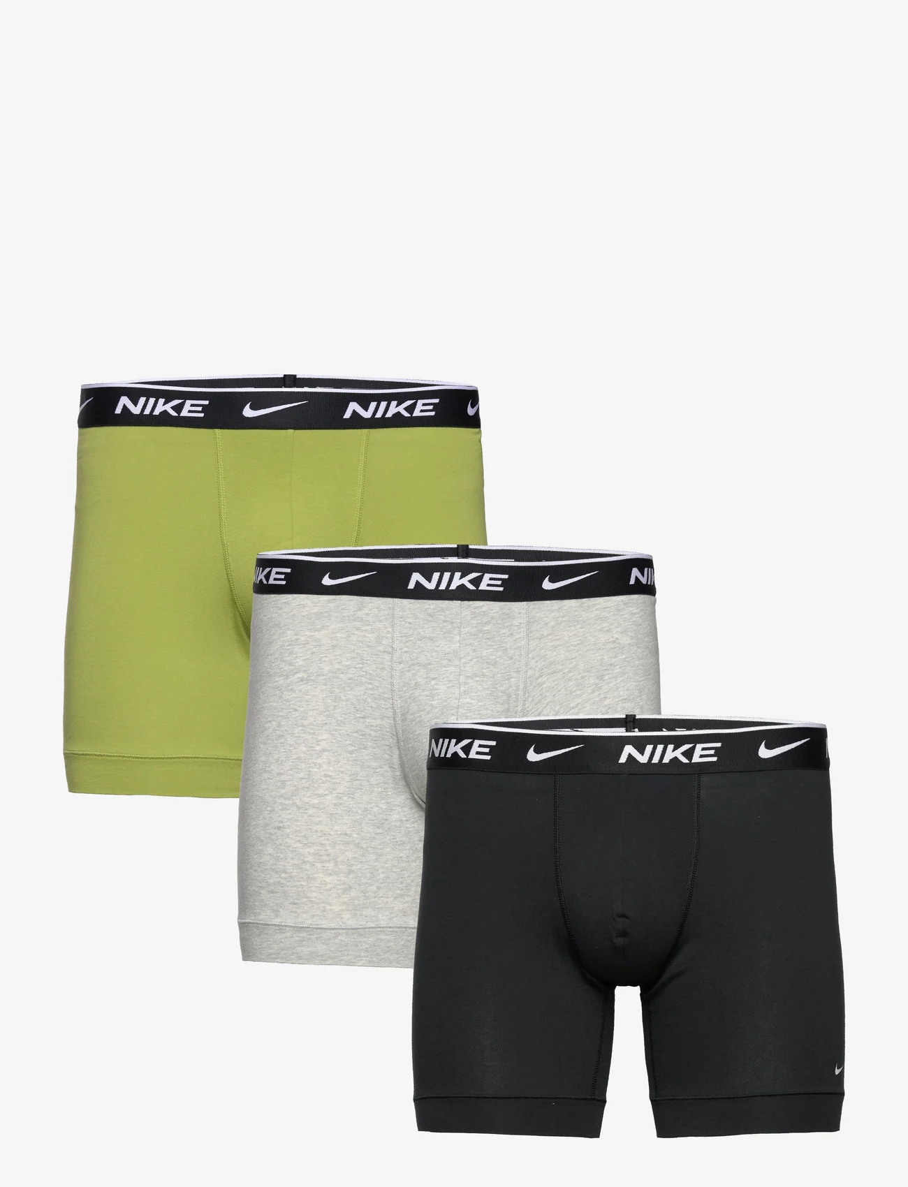 NIKE Underwear - BOXER BRIEF 3PK - zemākās cenas - pear/ heather grey/ black - 0