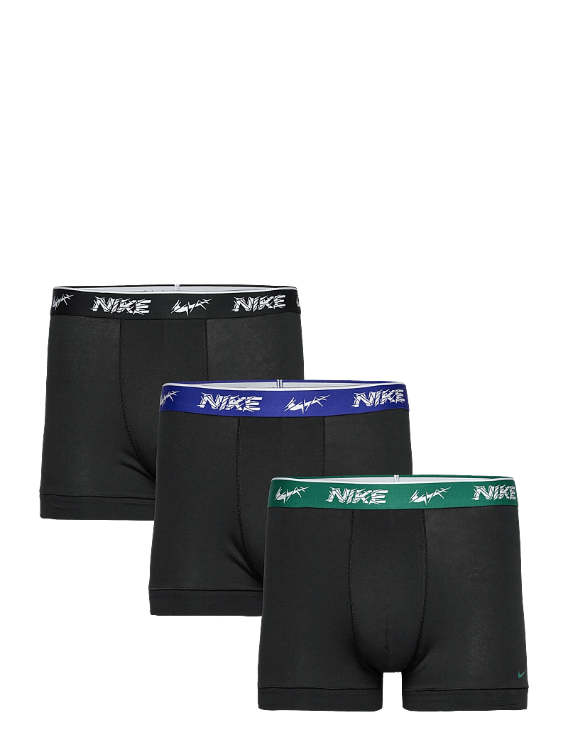 NIKE Underwear - TRUNK 3PK - boxer briefs - blk evrgrn au/dp ni/ anth shttrd wb - 0