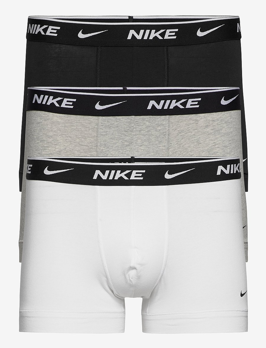 NIKE Underwear - TRUNK 3PK - boxershorts - white grey heather black - 0