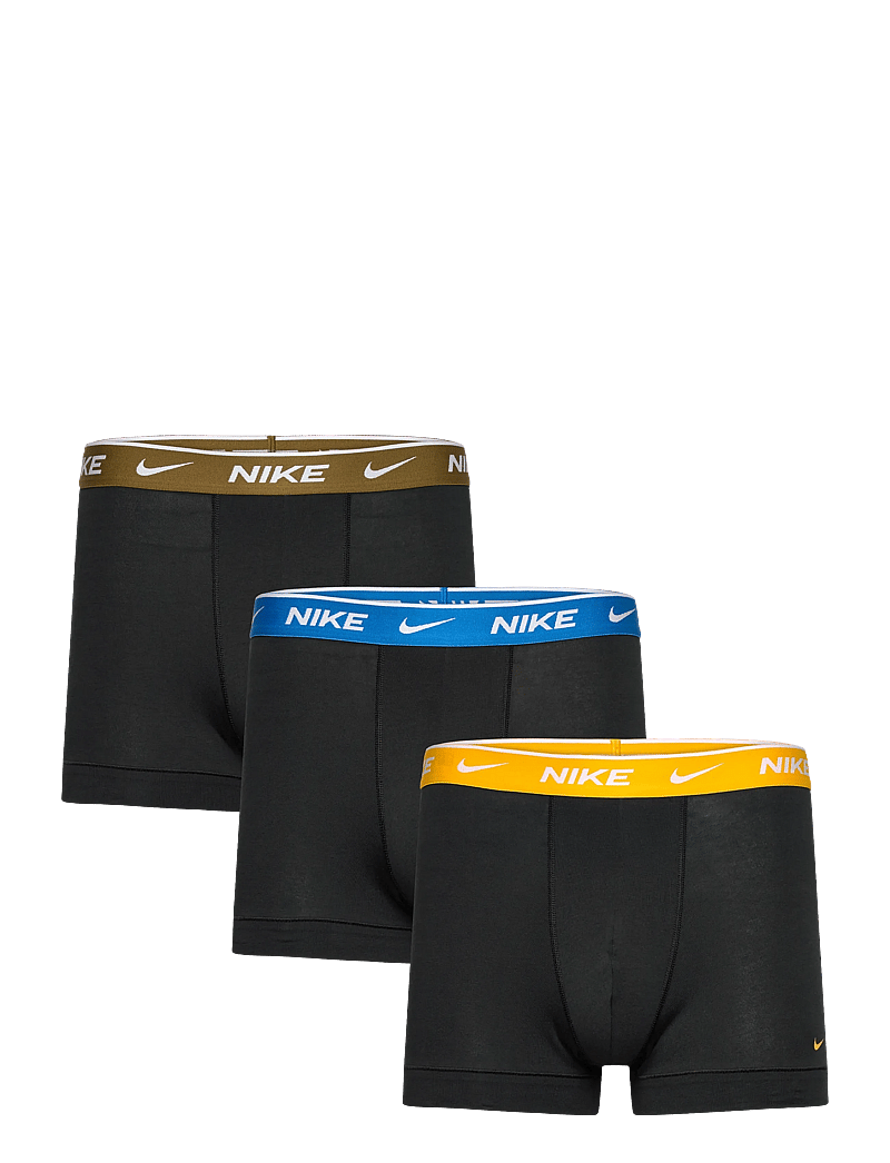 NIKE Underwear - TRUNK 3PK - boxer briefs - blk uni gld/lig phto blu/olv flk wb - 0