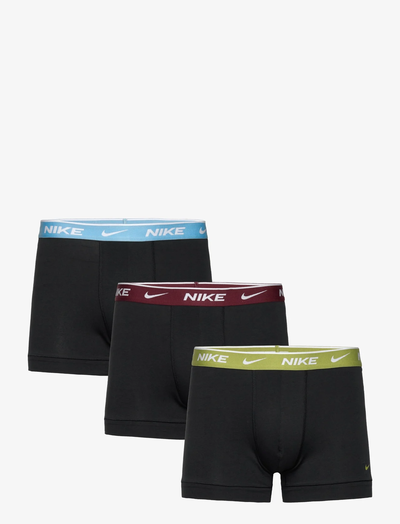 NIKE Underwear - TRUNK 3PK - zemākās cenas - blk-pear/aquarius/drk team rd wb - 0