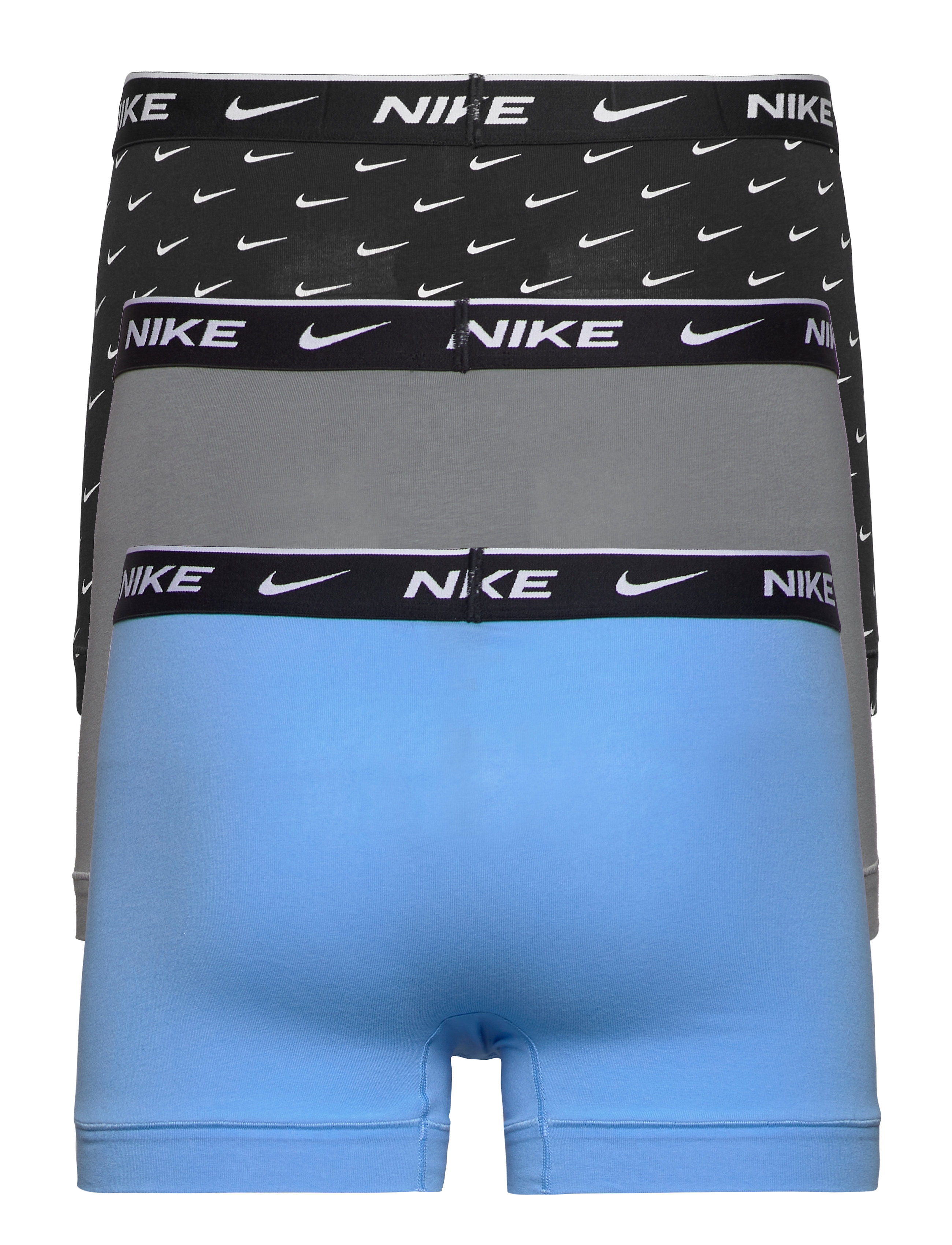 NIKE Underwear - TRUNK 3PK - boxershorts - swoosh print/grey/uni. blue - 1
