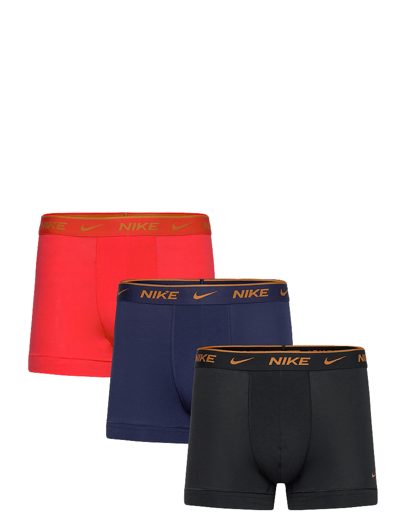 NIKE Underwear - TRUNK 3PK - boxer briefs - light crimson/ midnight navy/ black - 0
