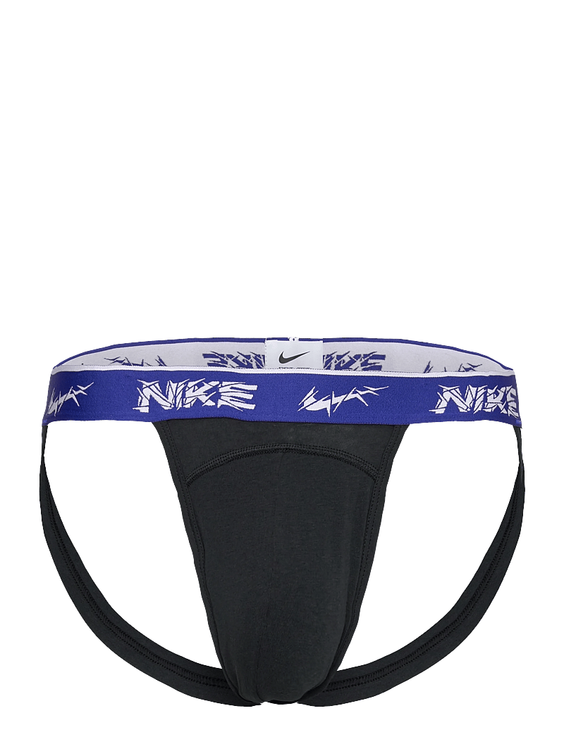NIKE Underwear - JOCK STRAP 3PK - underwear - blk evrgrn a/dp ngt/anthr shttrd wb - 2