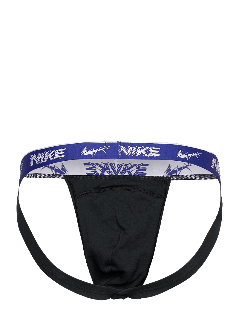 NIKE Underwear - JOCK STRAP 3PK - underwear - blk evrgrn a/dp ngt/anthr shttrd wb - 3
