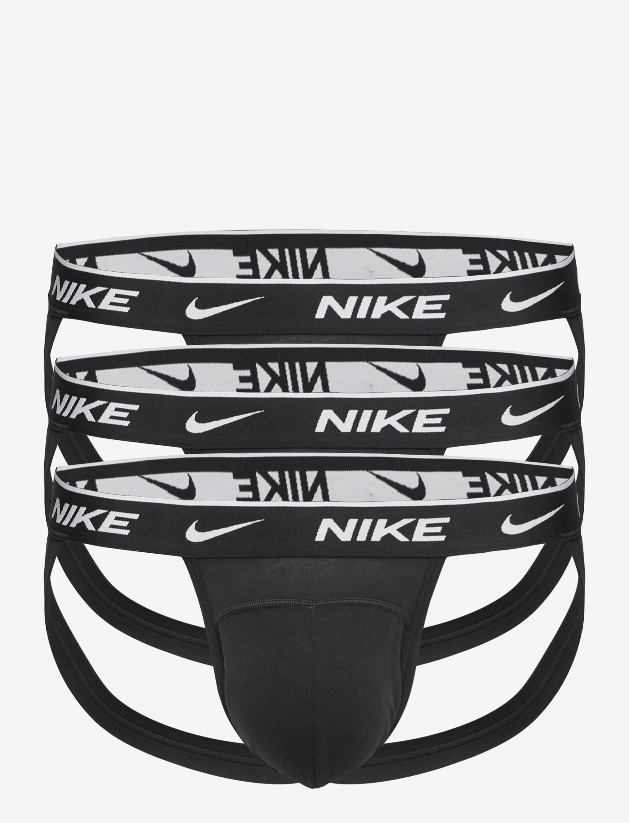 NIKE Underwear Jock Strap 3Pk, XL, Sport, Schwarz - Briefs, Männerswear