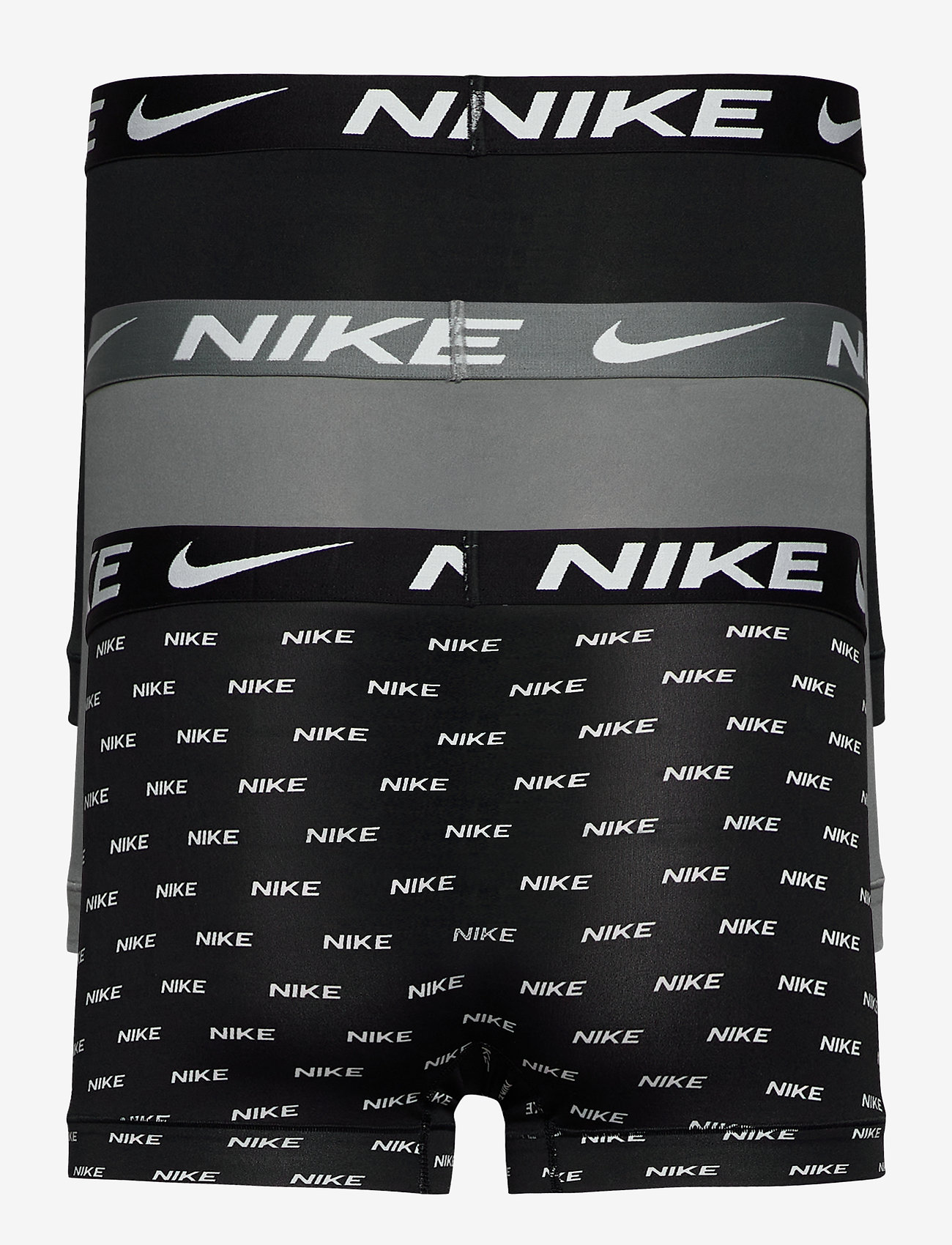 NIKE Underwear - TRUNK 3PK - nike logo print/cool grey/black - 1