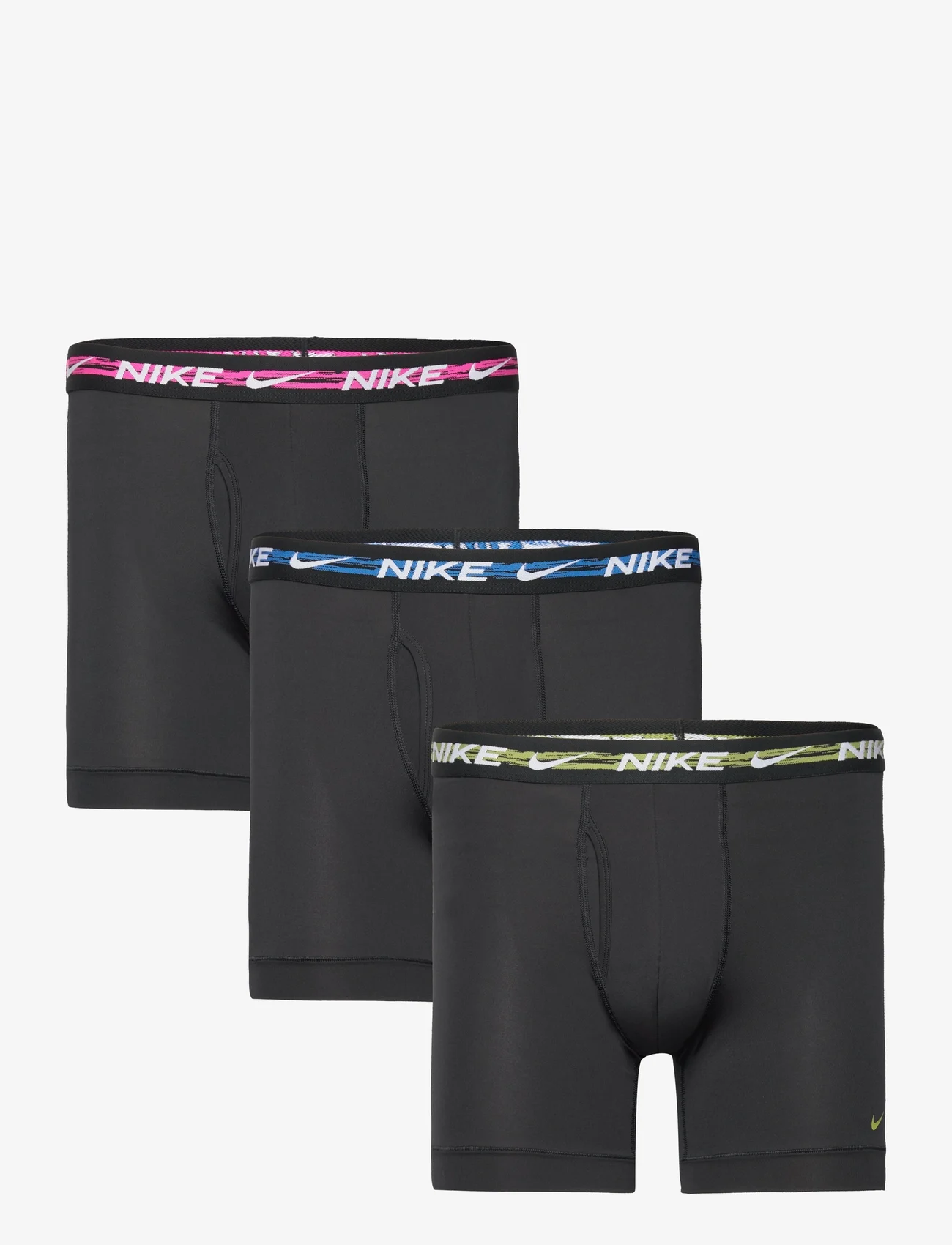 NIKE Underwear - BOXER BRIEF 3PK - zemākās cenas - blk/lsr fchs wb/pht blu wb/pear wb - 0