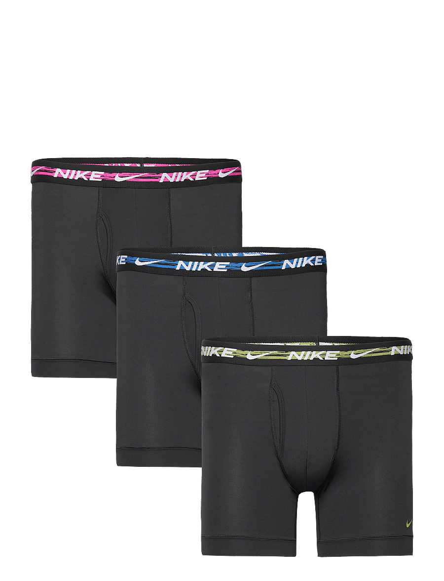 NIKE Underwear - BOXER BRIEF 3PK - blk/lsr fchs wb/pht blu wb/pear wb - 0