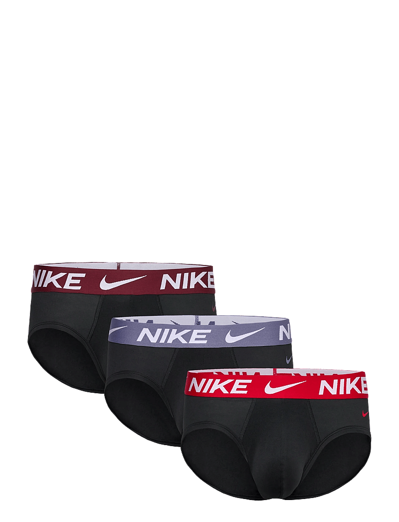 NIKE Underwear - HIP BRIEF 3PK - undertøj - blk wrld indg/uni red/drk tm red wb - 0