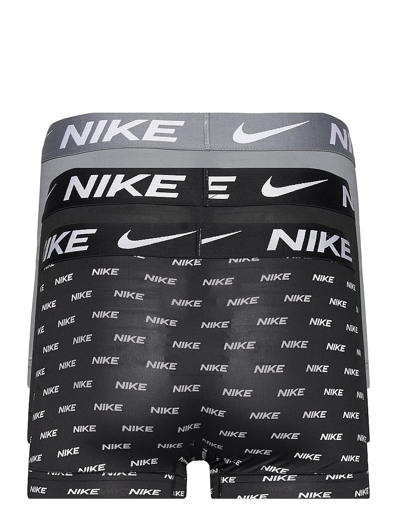NIKE Underwear - TRUNK 3PK - boxershorts - nike logo print cool grey black - 1