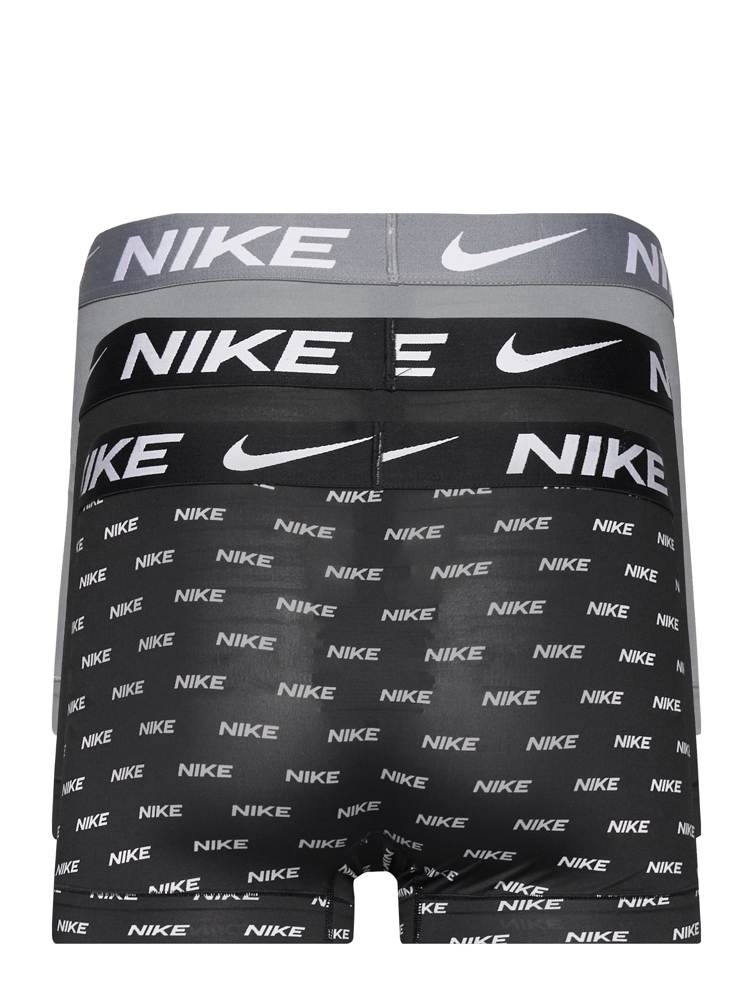 NIKE Underwear - TRUNK 3PK - bokserid - nike logo print cool grey black - 1