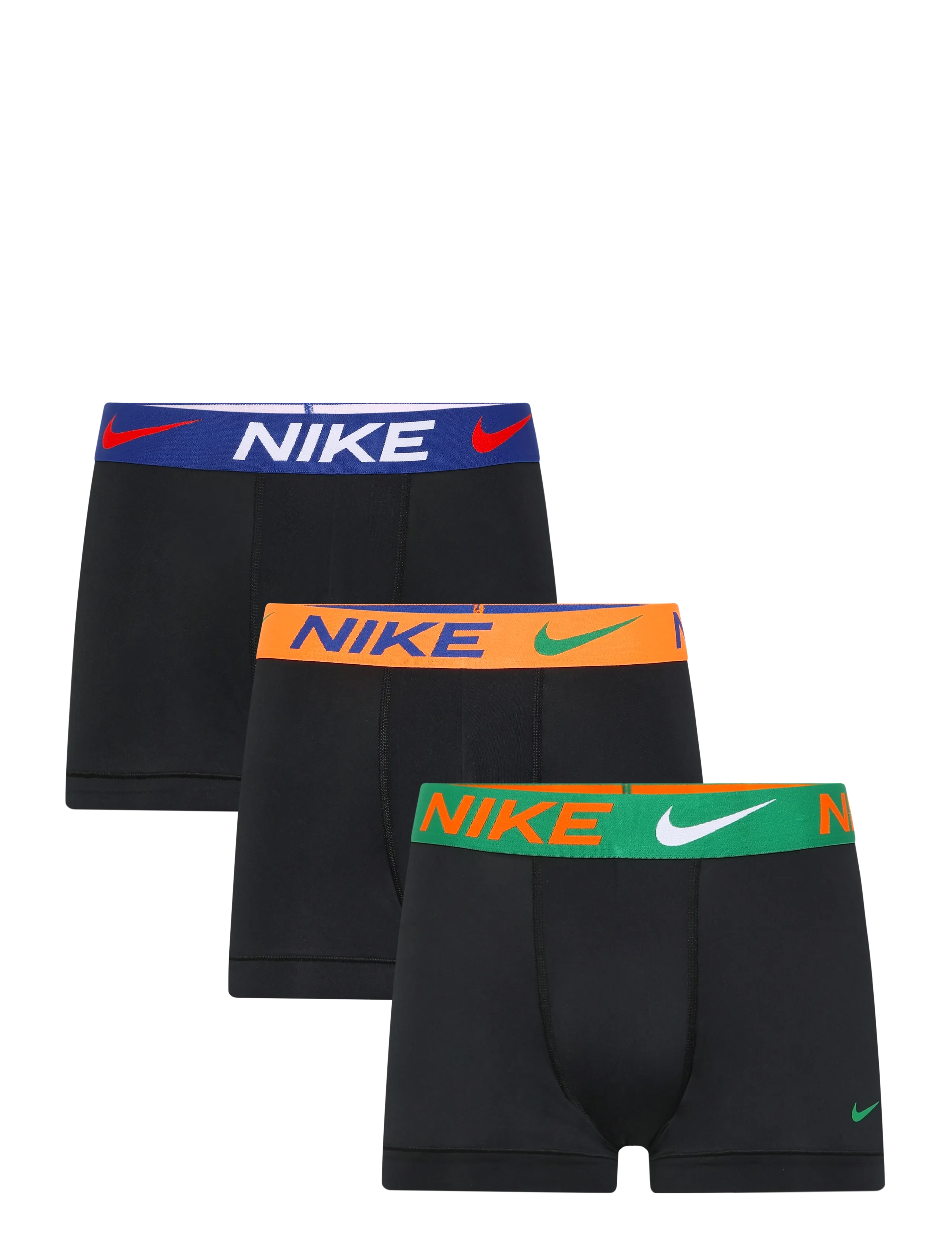 NIKE Underwear TRUNK 3PK - Riided - SMOKE / black