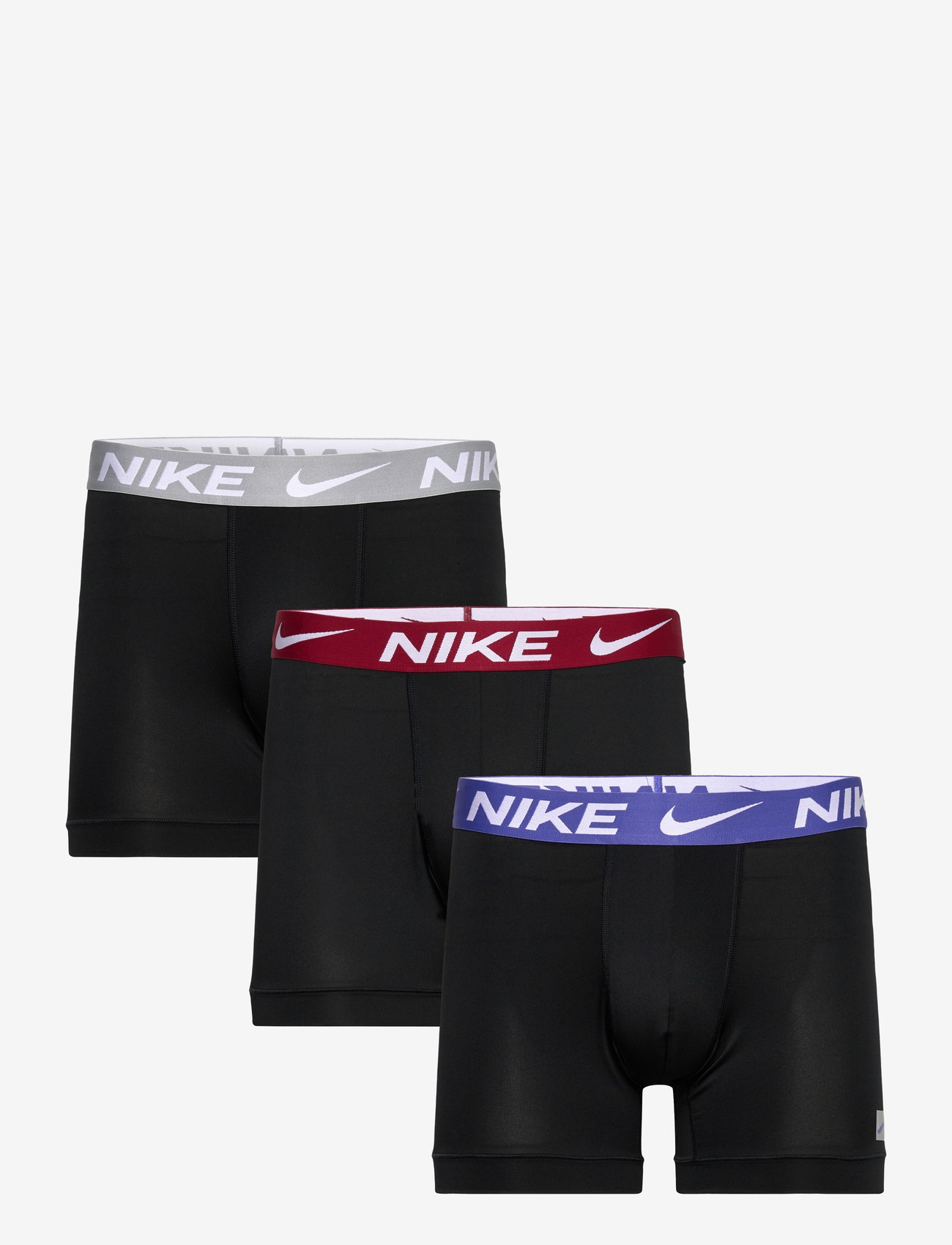 NIKE Underwear - BOXER BRIEF 3PK - multipack underbukser - black-sapphire wolf grey team crmsn - 0