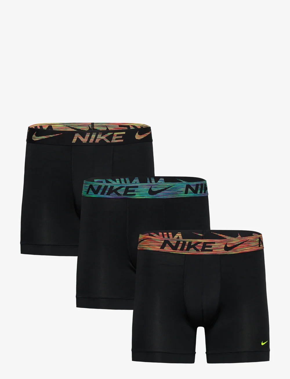 NIKE Underwear - BOXER BRIEF 3PK - bokseršorti - blk dty cts/grn stk/blk spce dye wb - 0