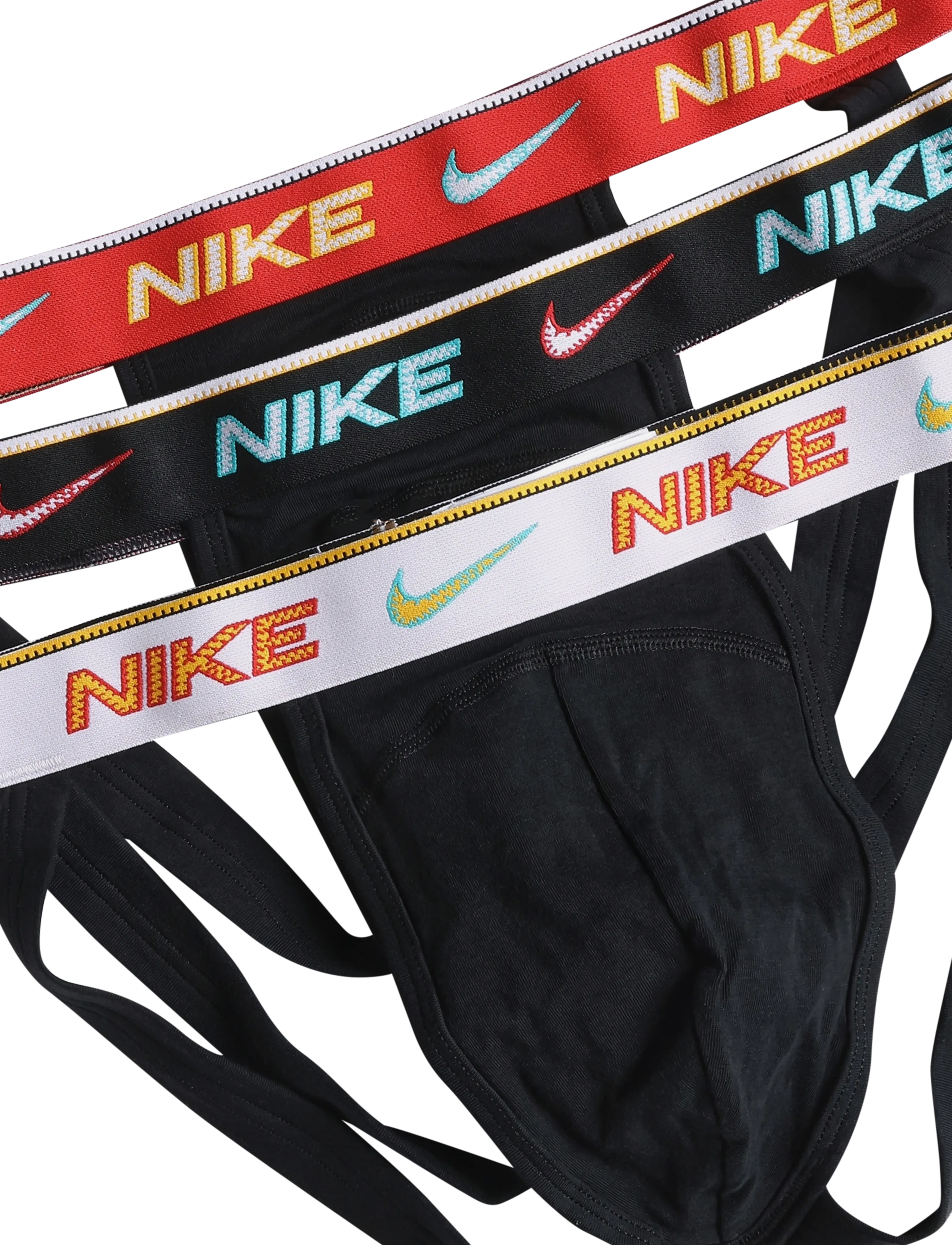 NIKE Underwear - COTTON STRETCH JOCK STRAP 3PK - steel grey - 2