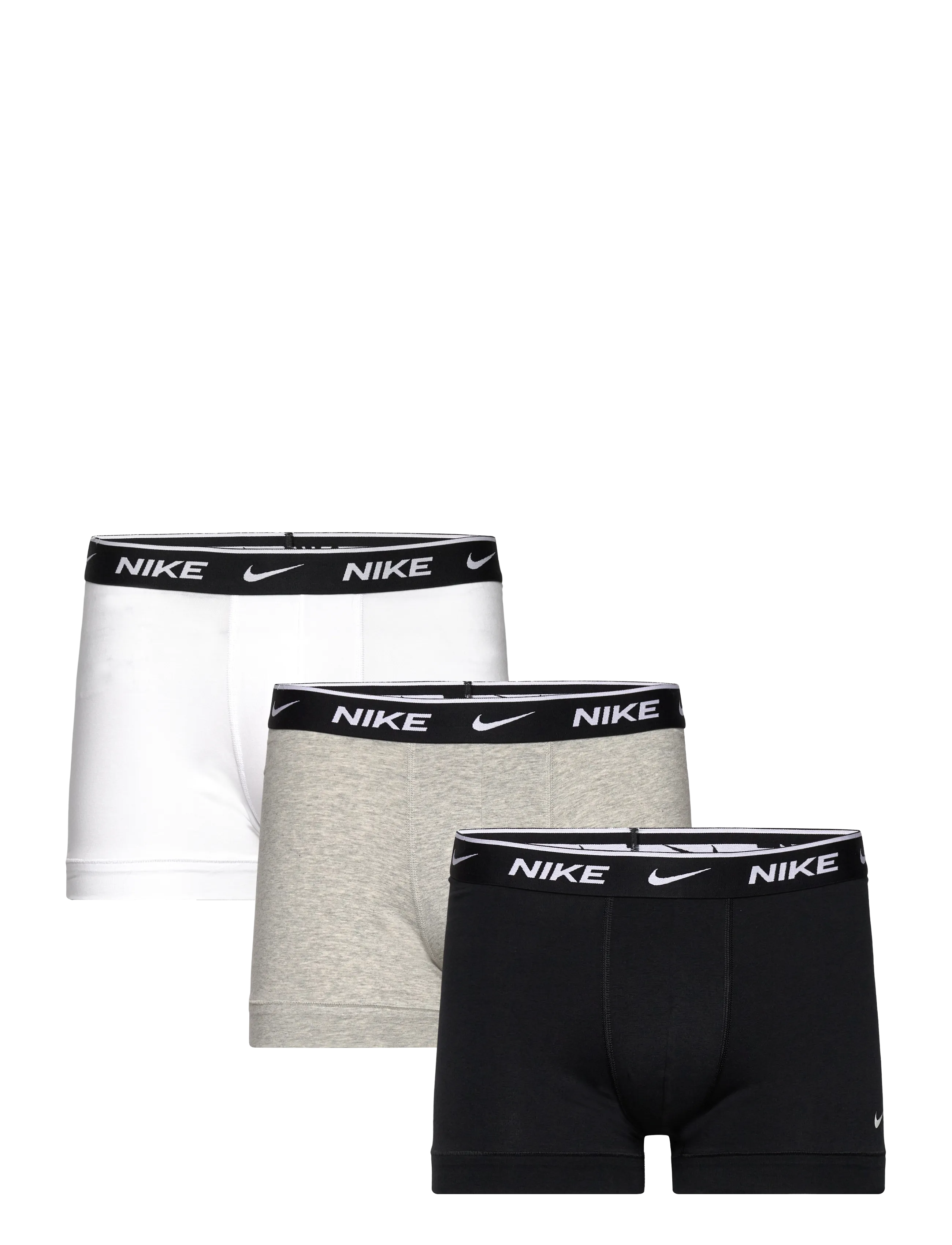 NIKE Underwear ESSENTIAL COTTON STRETCH TRUNK 3 - NIKE Underwear - ADOBE BROWN / white