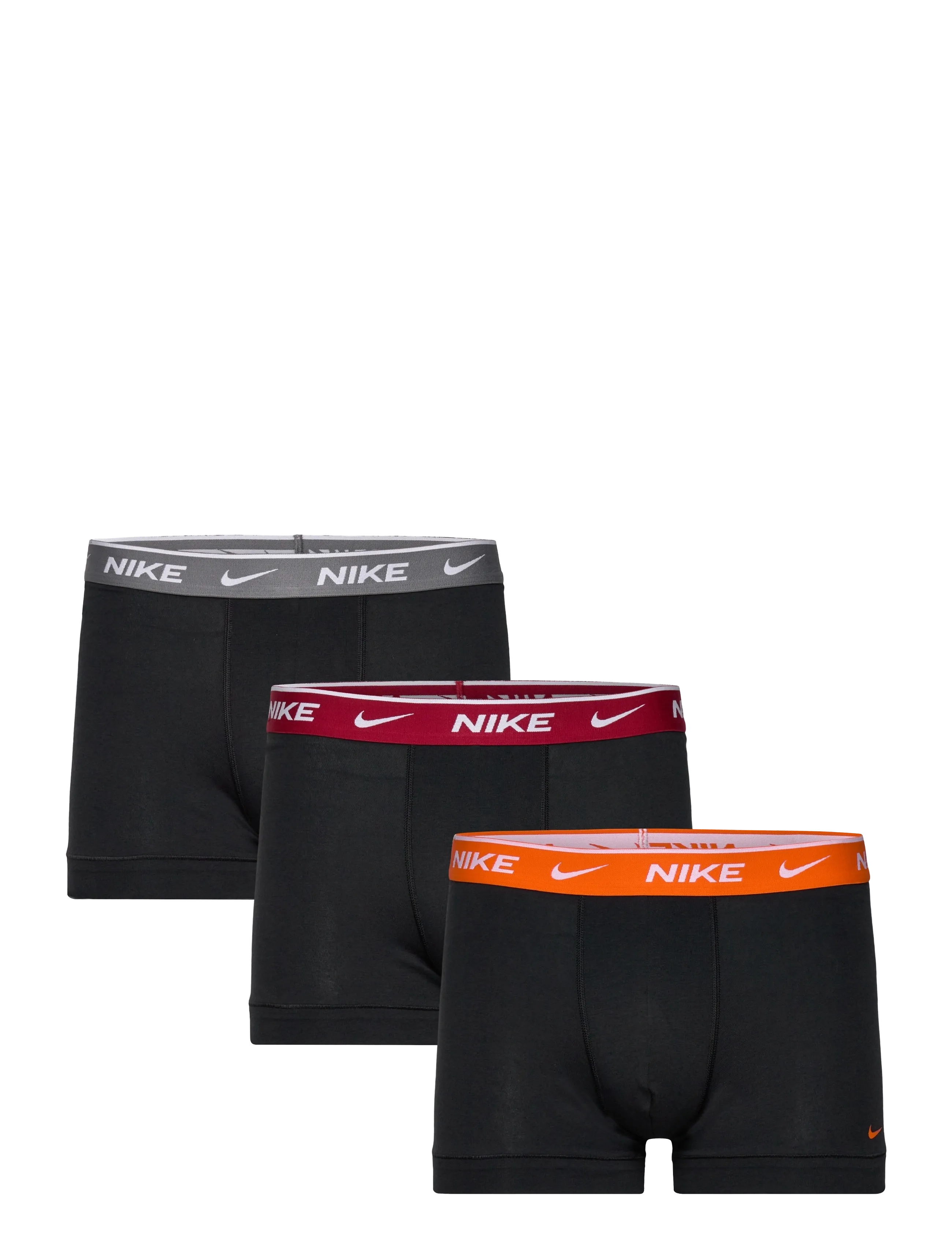 ESSENTIAL COTTON STRETCH TRUNK 3 - BLACK ORANGE