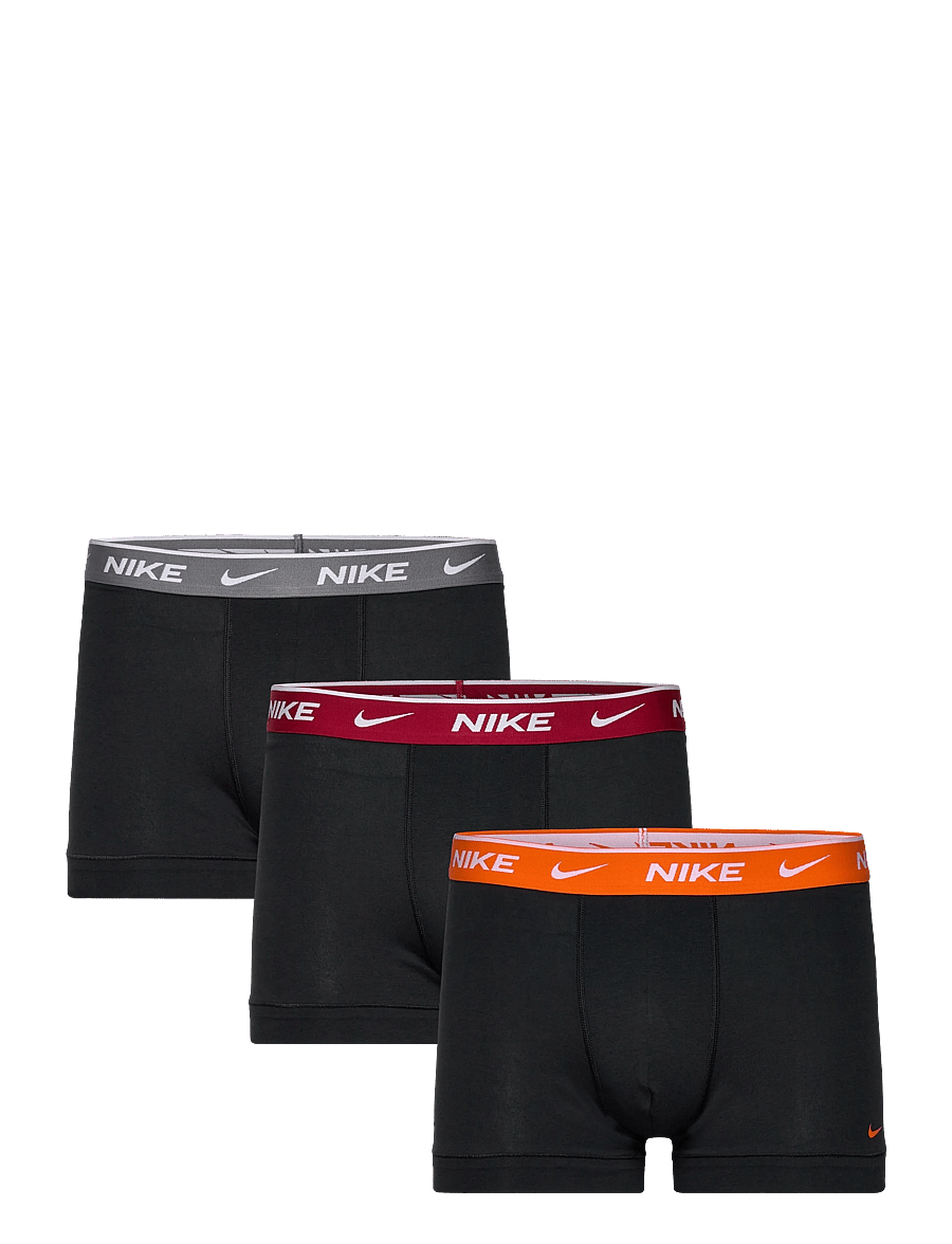 NIKE Underwear - TRUNK 3PK - multipack underpants - black orange - 0