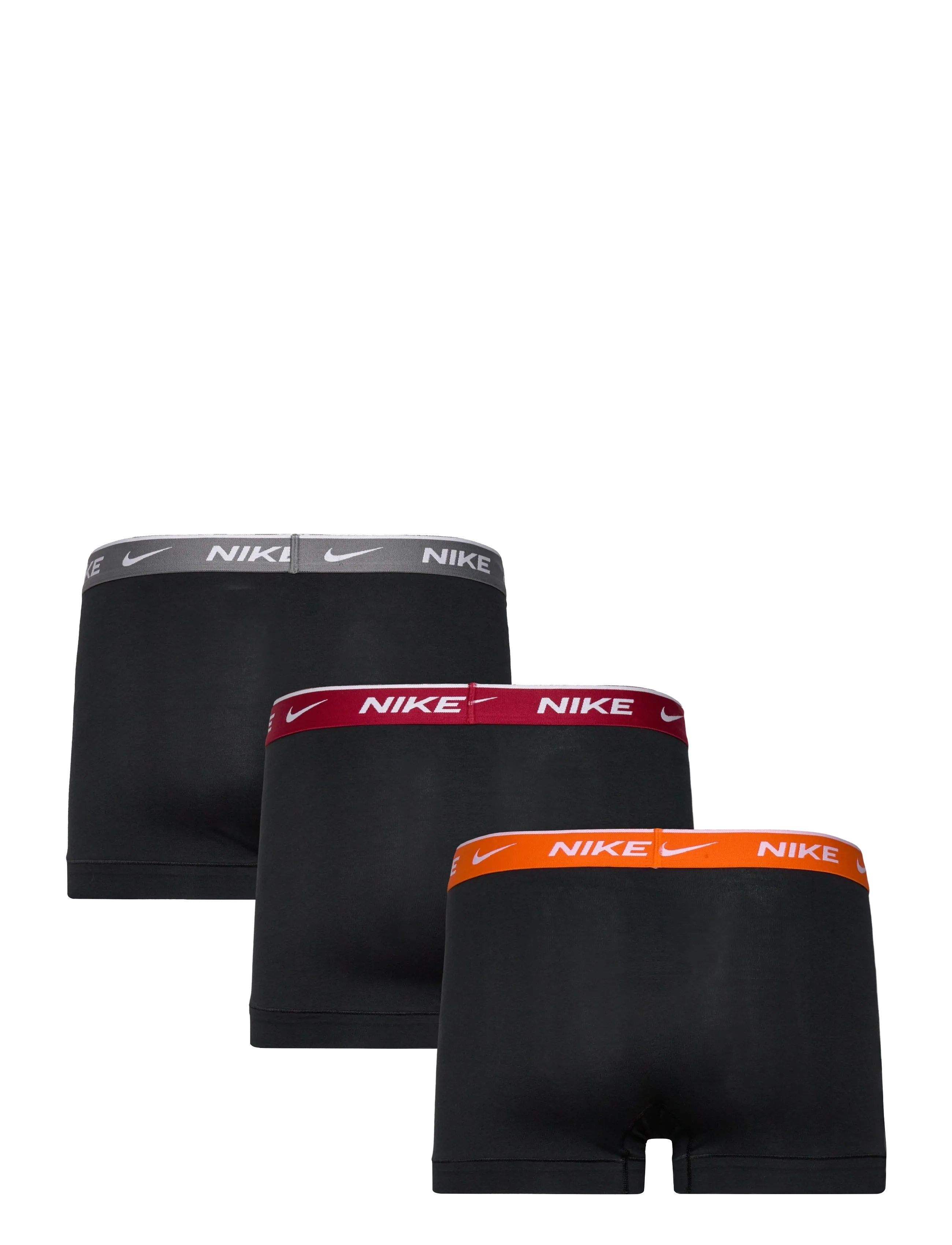 NIKE Underwear - TRUNK 3PK - boxershorts - black orange - 1
