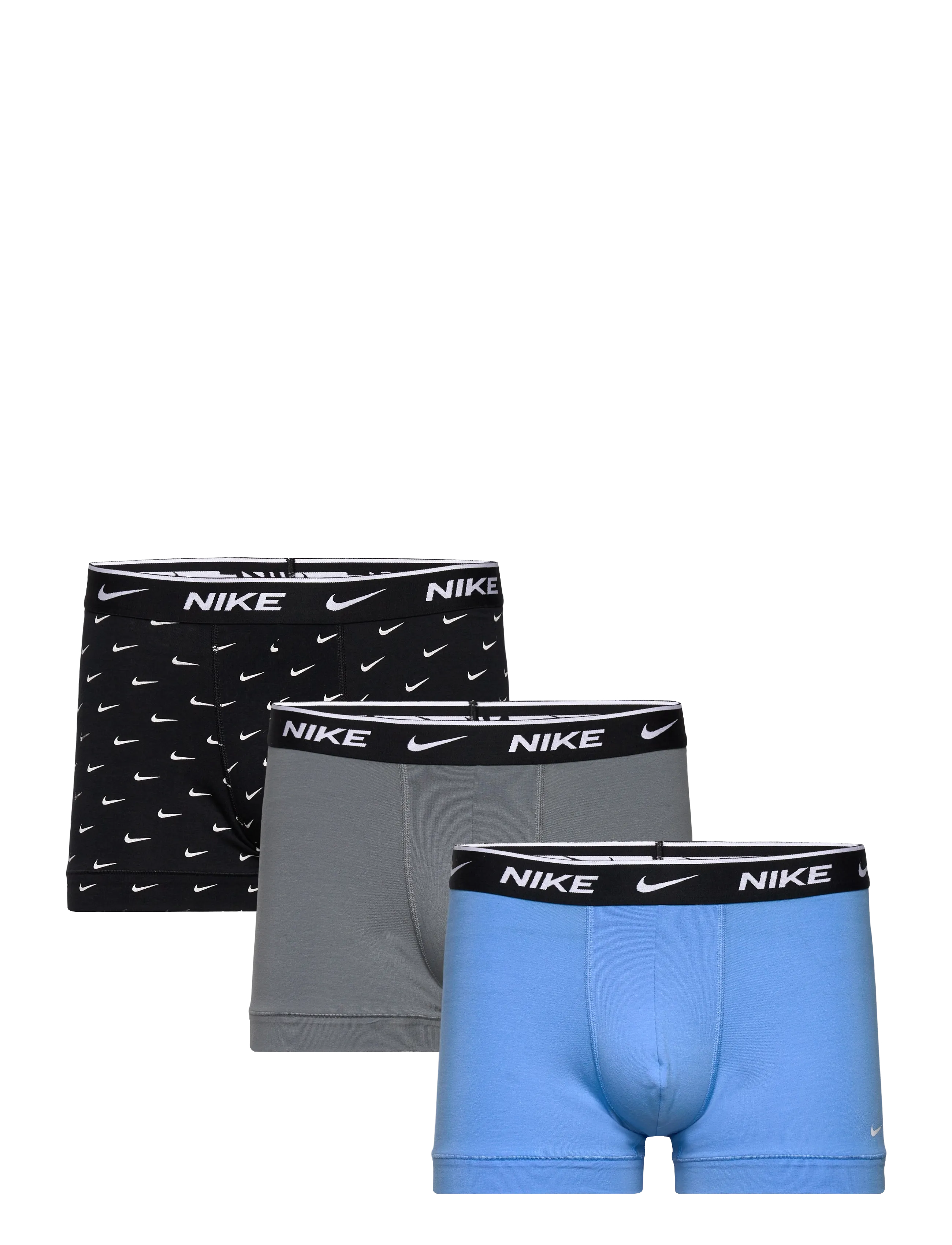 NIKE Underwear Cotton Stretch Trunk 3Pk, L, Sport, Schwarz - Boxer Shorts, Männerswear