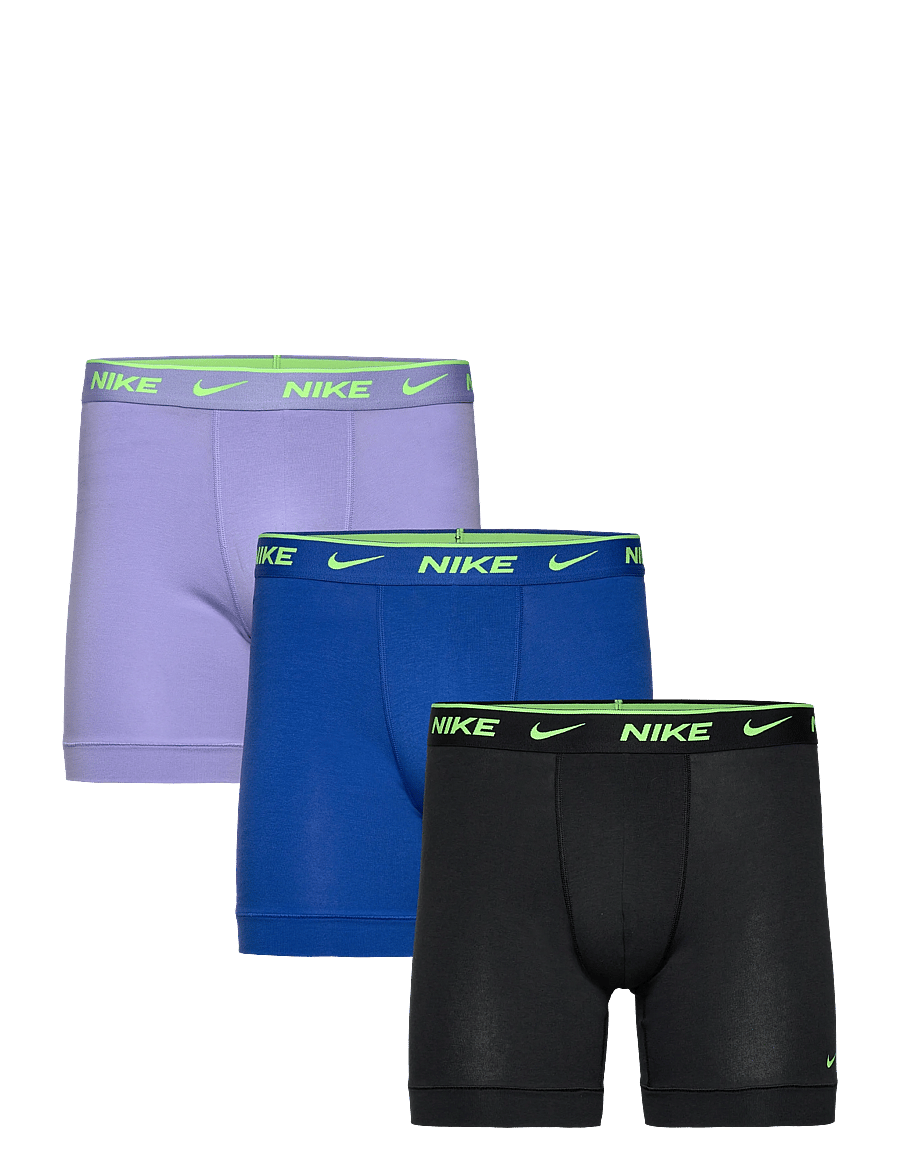 NIKE Underwear - COTTON STRETCH BOXER BRIEF 3PK - boxer briefs - light thistle game royal black - 0