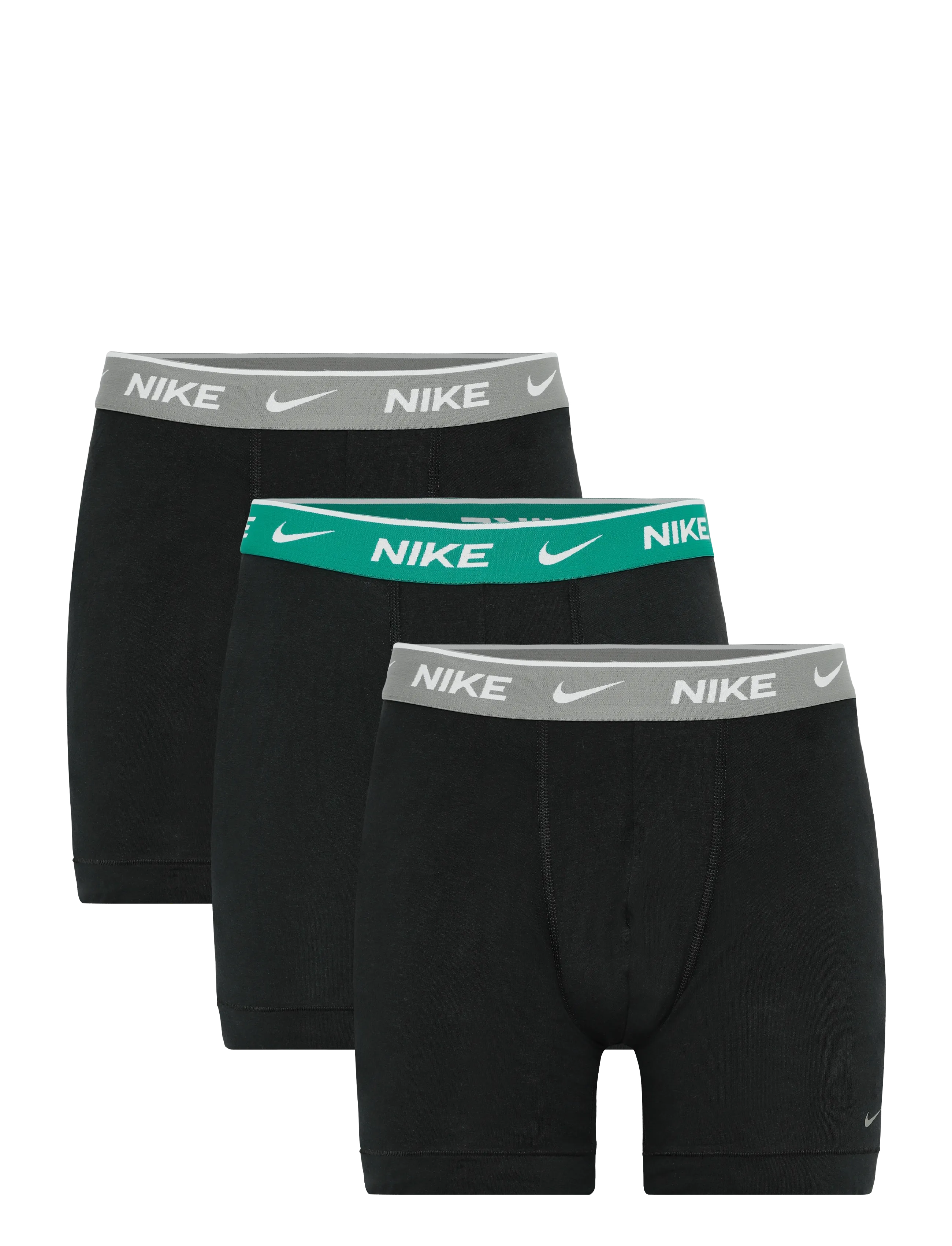 NIKE Underwear COTTON STRETCH BOXER BRIEF 3PK - Multipack kalsonger - MILITARY / black
