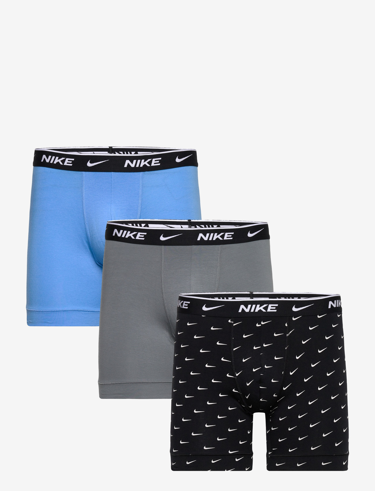 NIKE Underwear - COTTON STRETCH BOXER BRIEF 3PK - boxer briefs - open - 0