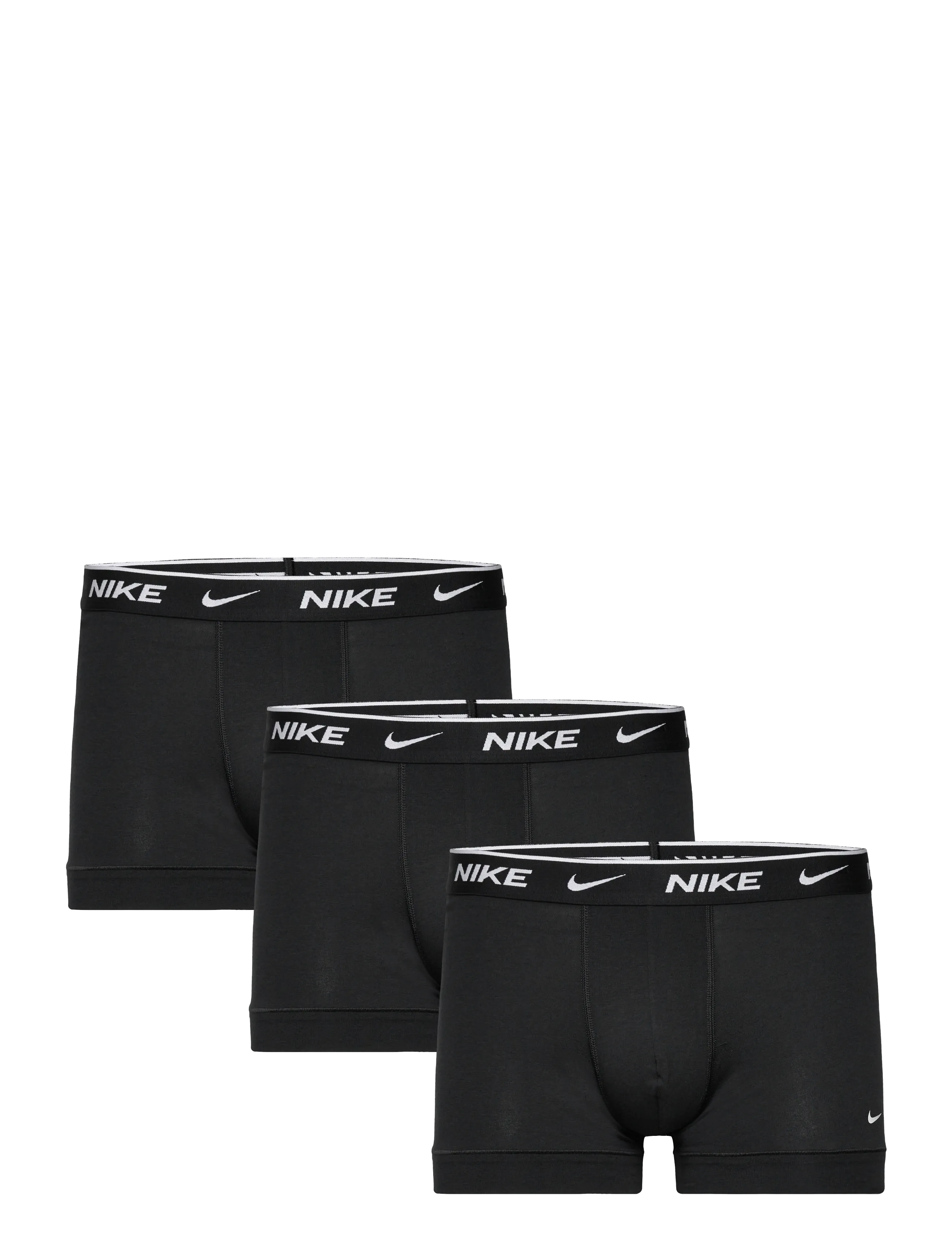 NIKE Underwear Cotton Stretch Trunk 2Pk, Mænd, Trunk 2-Pak, Sort, Str: S