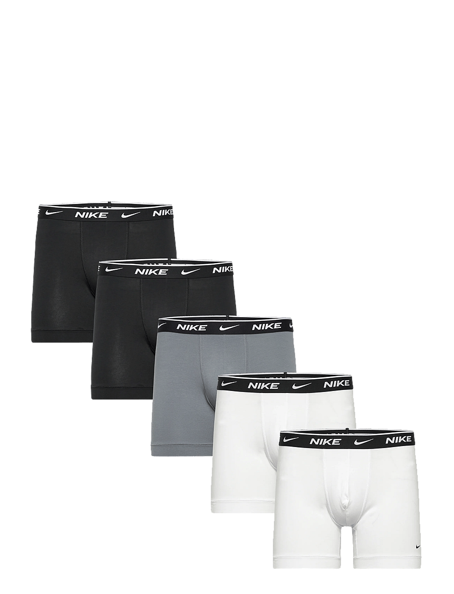 NIKE Underwear - COTTON STRETCH BOXER BRIEF 5PK - boxershorts - white cool grey black white black - 0