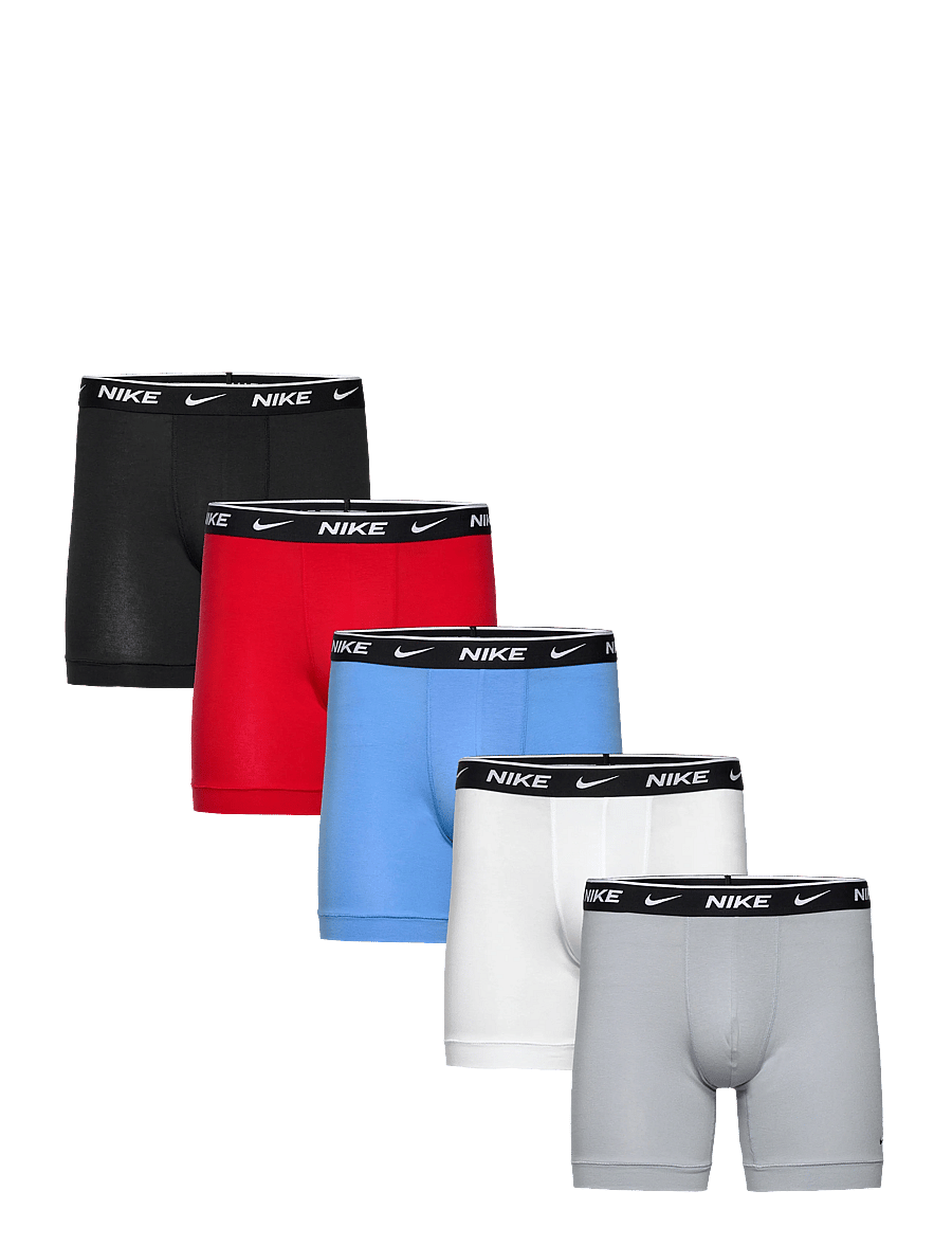 NIKE Underwear - ESSENTIAL COTTON STRETCH BOXER B - multipakk aluspüksid - blk uni red wlf grey white uni blue - 0