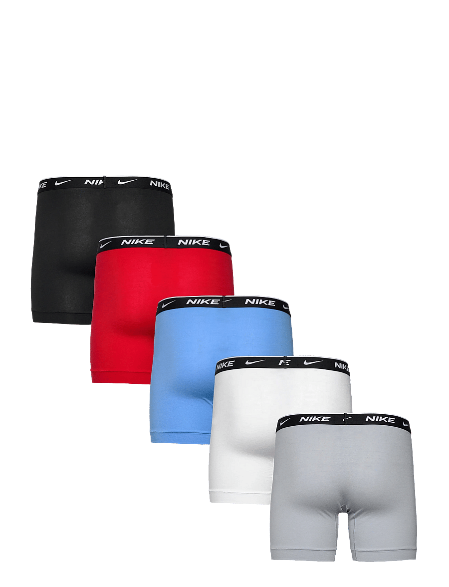 NIKE Underwear - ESSENTIAL COTTON STRETCH BOXER B - multipakk aluspüksid - blk uni red wlf grey white uni blue - 1