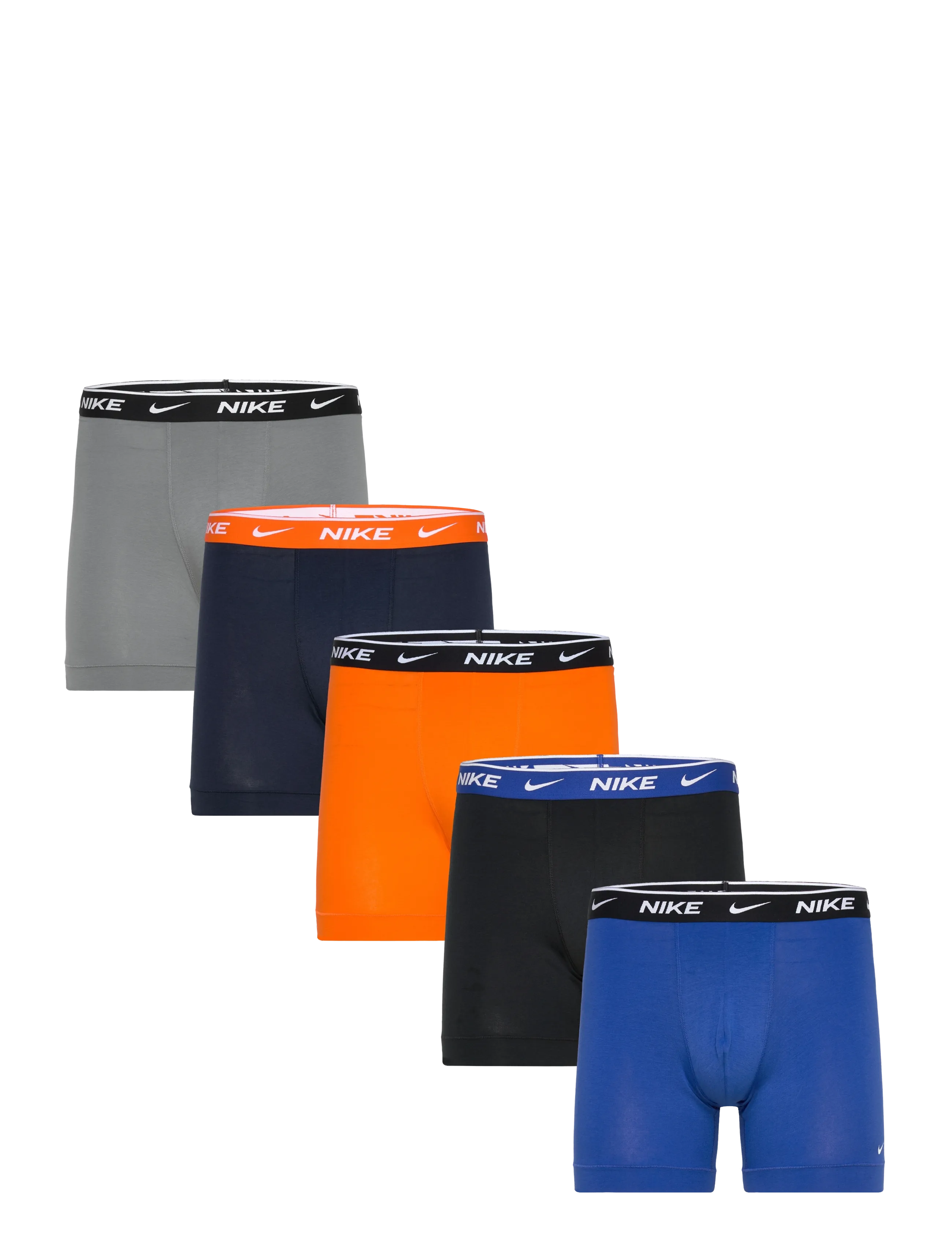 NIKE Underwear BOXER BRIEF 5PK - Nyheter - SAFT ORNG OBSDN CL GRY GME ROYL BLK / orange