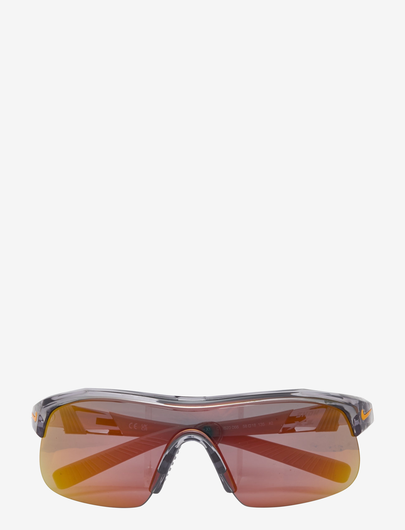 NIKE Vision - NIKE SHOW X1 - glasögon - shiny wolf grey/orange mirror - 0