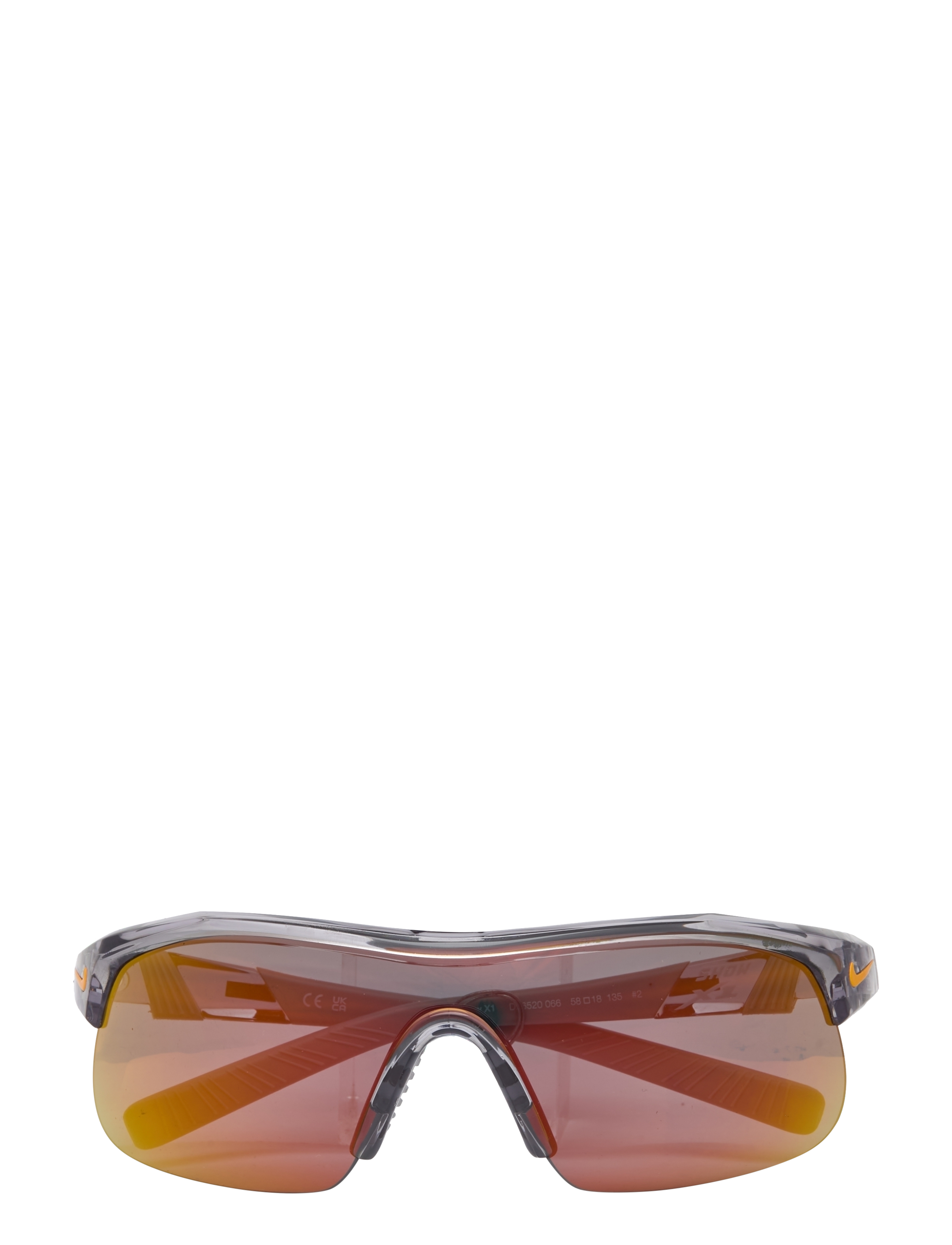 NIKE Vision NIKE SHOW X1 - NIKE Vision - SHINY WOLF GREY/ORANGE MIRROR / silver