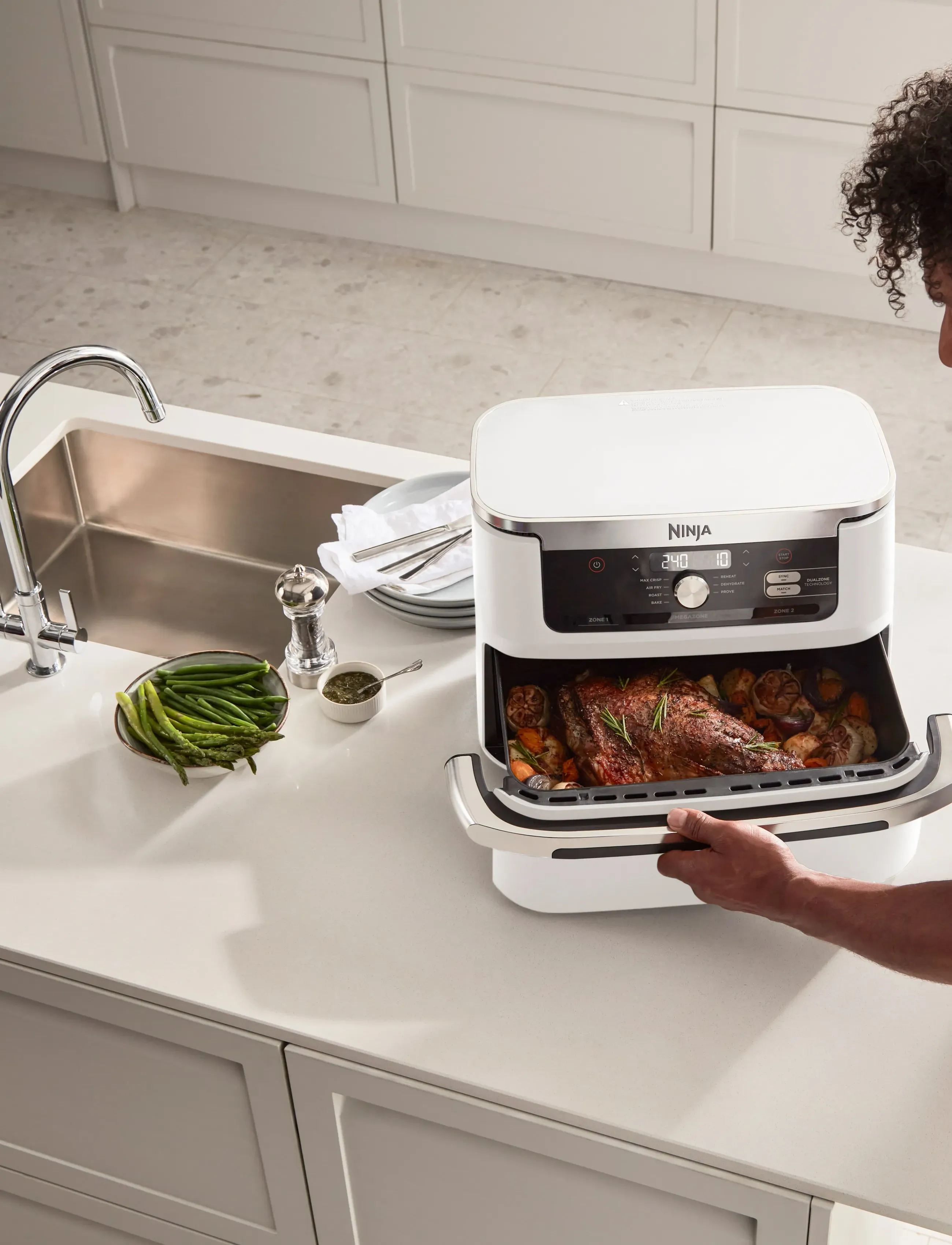 Ninja - NINJA FOODI AF500EUWH FLEXDRAWER AIR FRYER 10.4L - sécheurs à air comprimé - white - 4