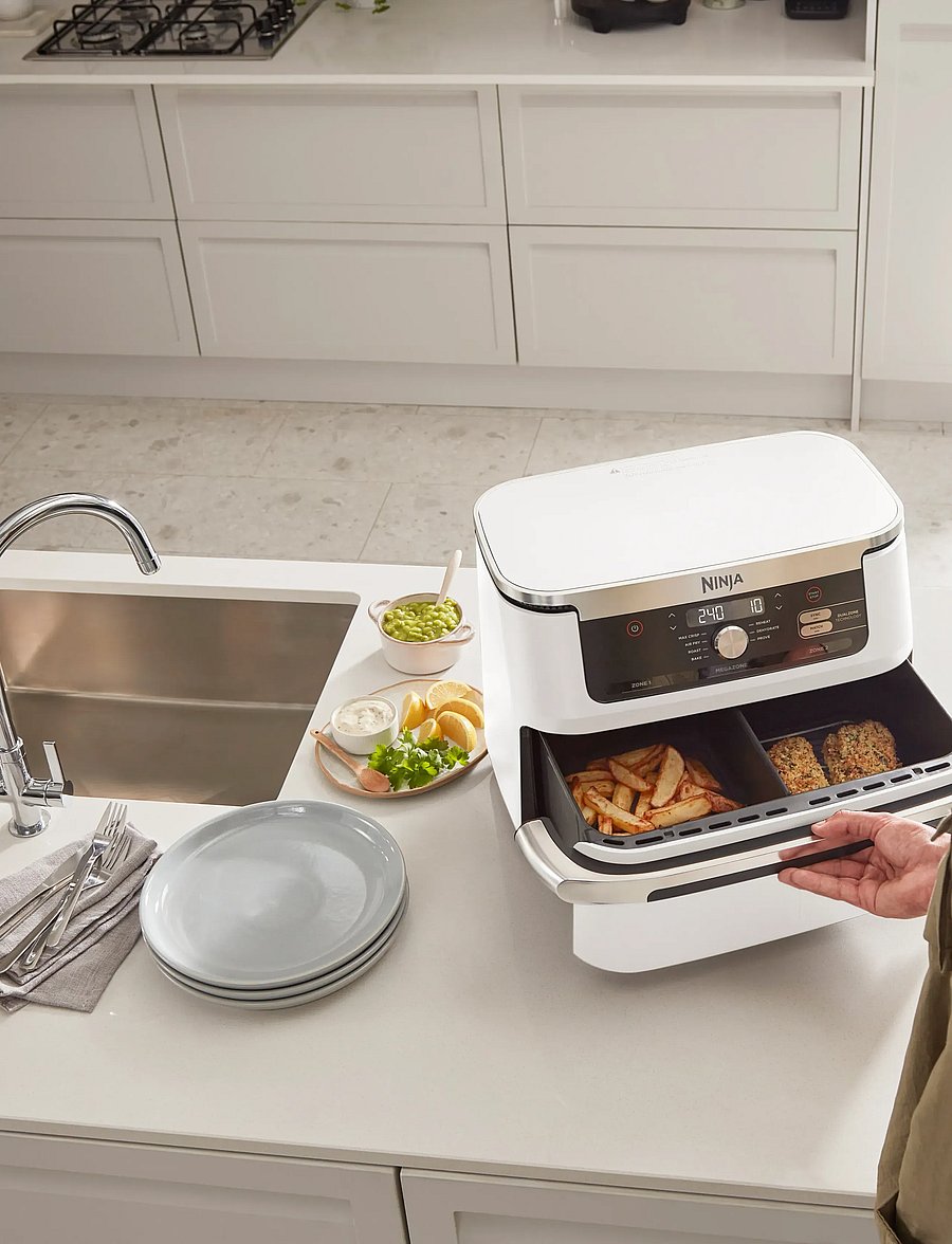 Ninja - NINJA FOODI AF500EUWH FLEXDRAWER AIR FRYER 10.4L - kuumaõhufritüürid - white - 5